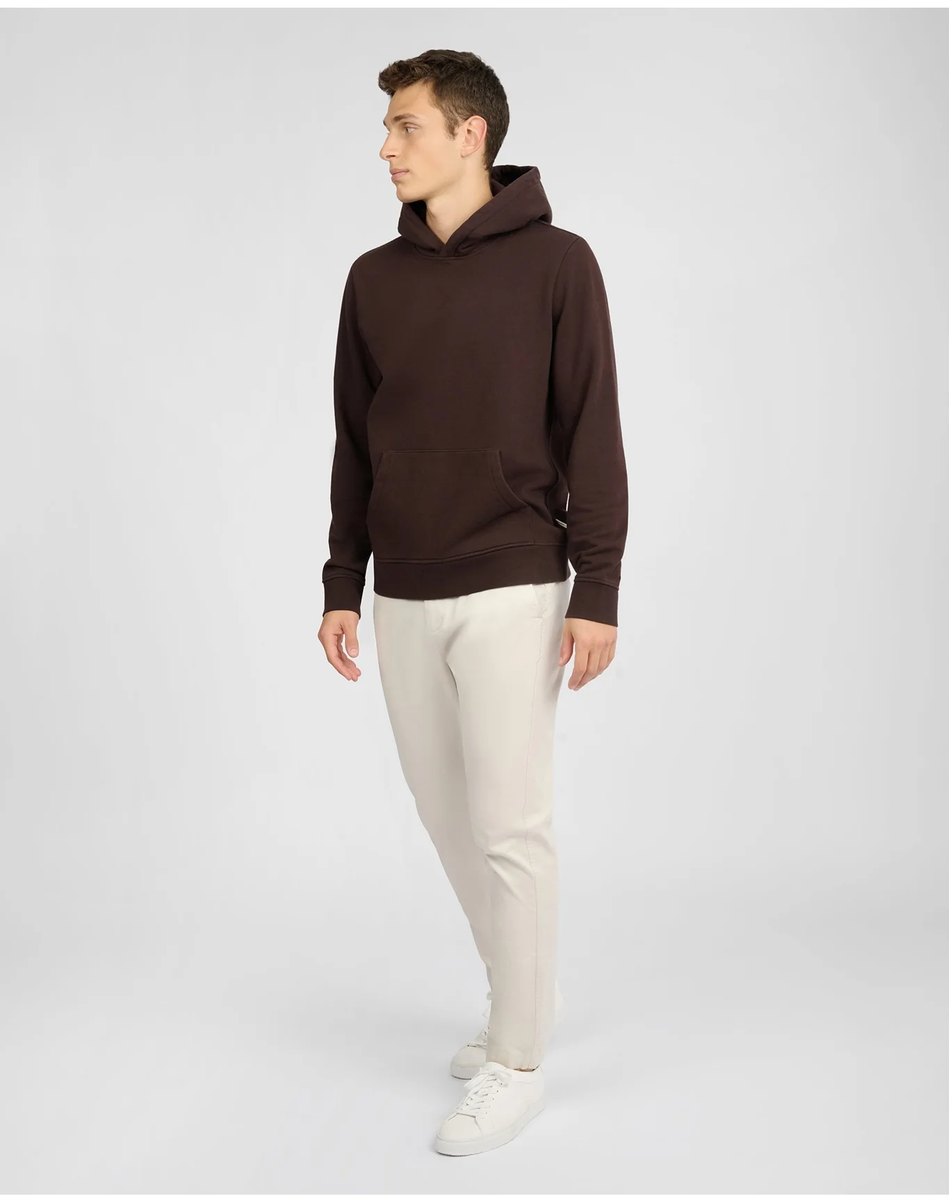 Men | Stretch Terry Pullover Hoodie | Dark Java - Image 5