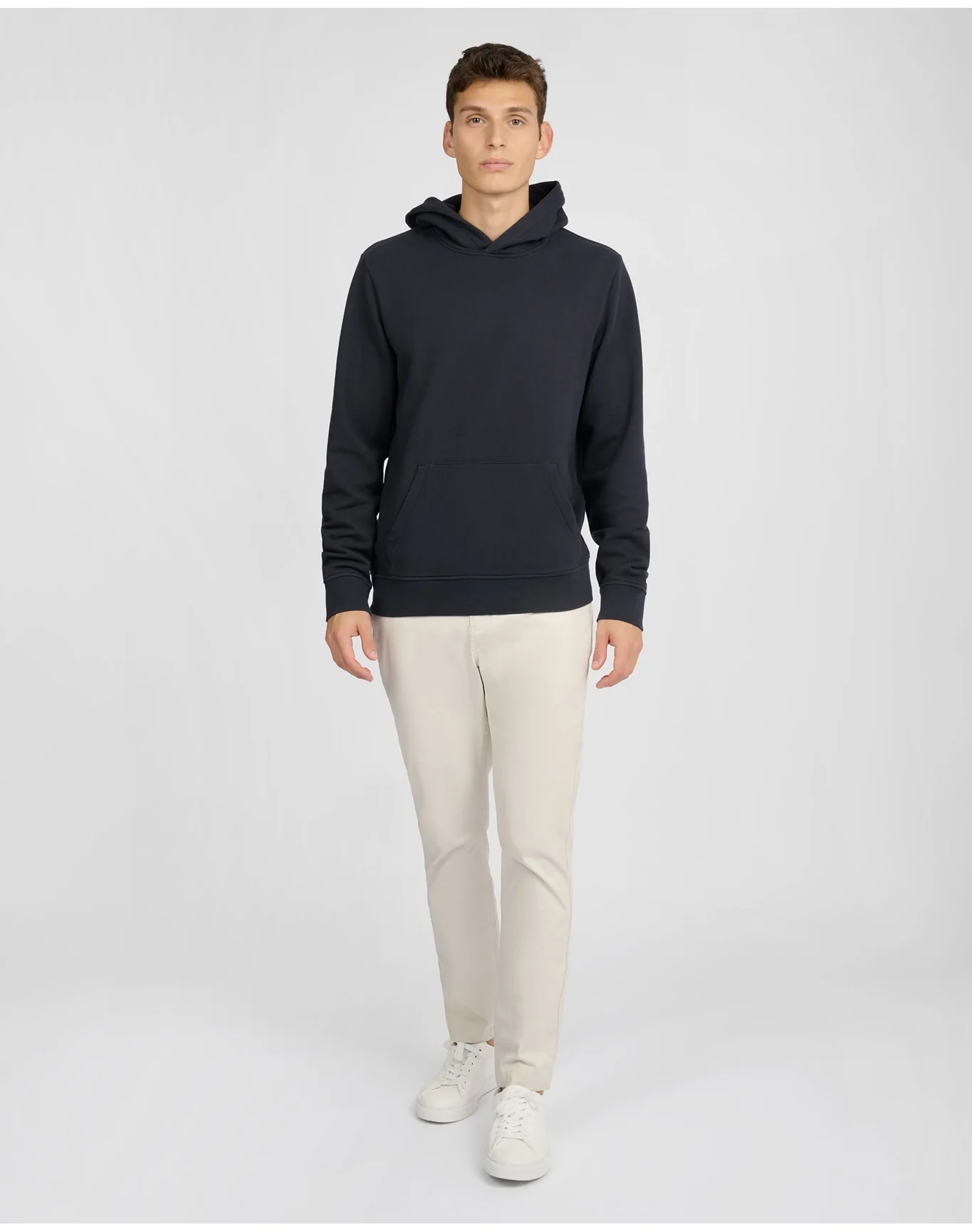 Men | Stretch Terry Pullover Hoodie | Midnight - Image 4