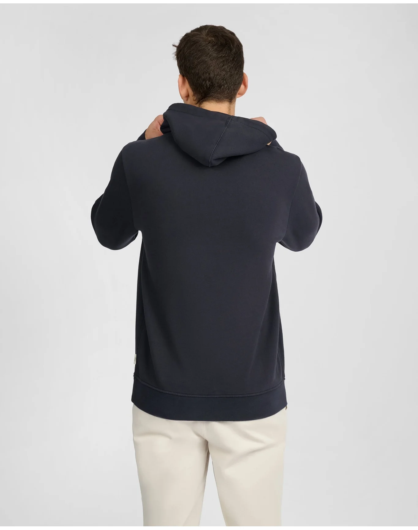 Men | Stretch Terry Pullover Hoodie | Midnight - Image 5