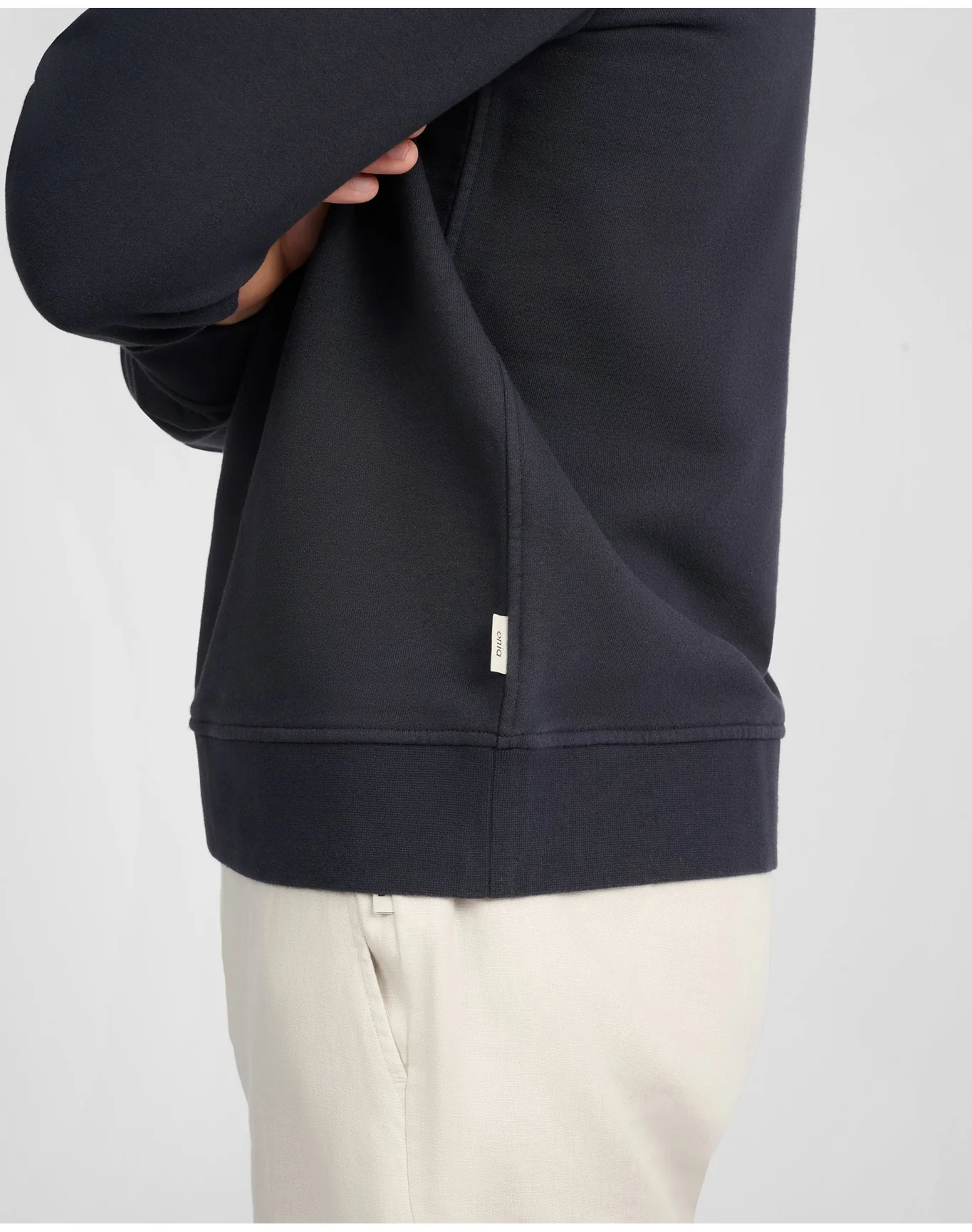 Men | Terry Crewneck Sweater | Midnight - Image 4