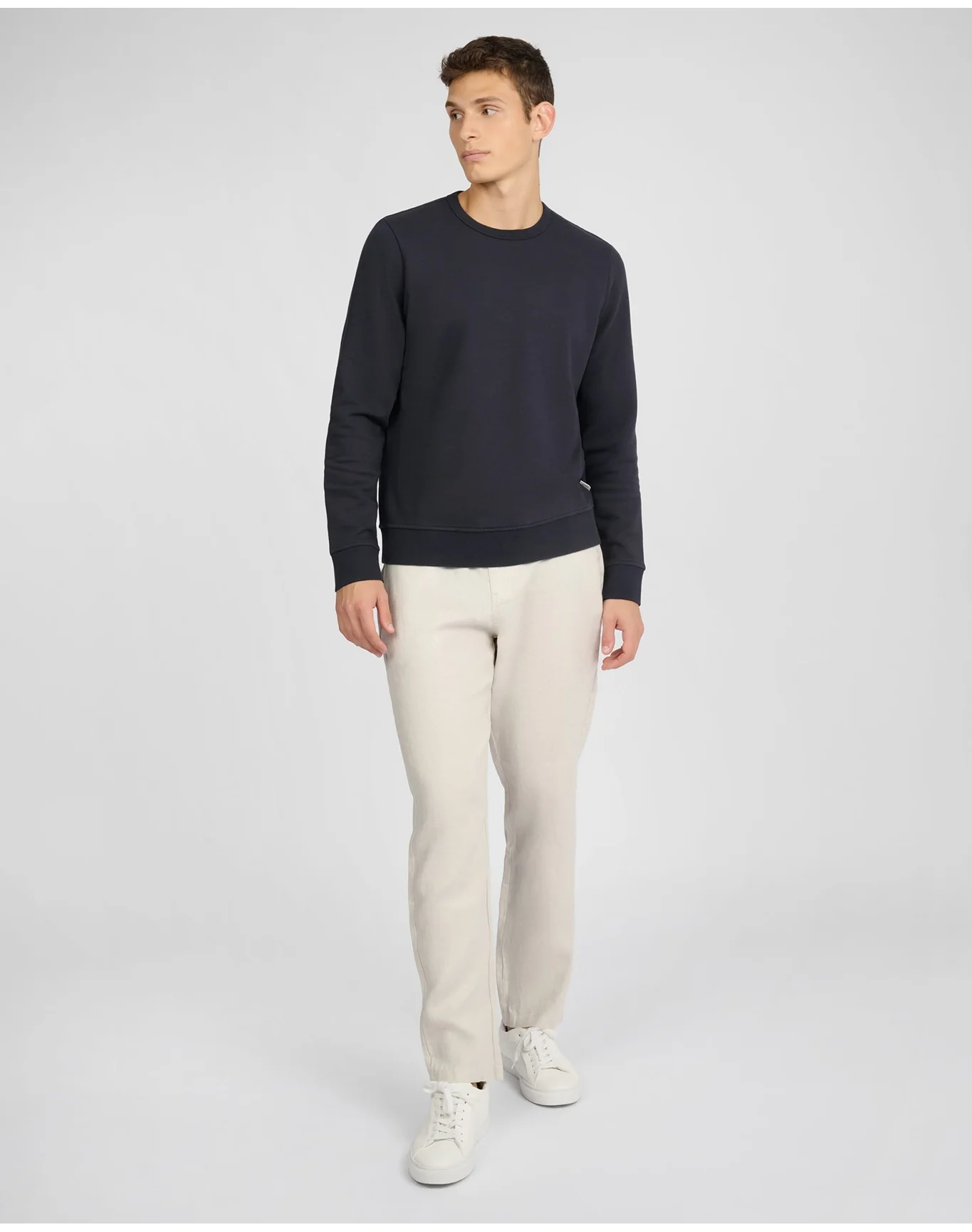 Men | Terry Crewneck Sweater | Midnight - Image 5