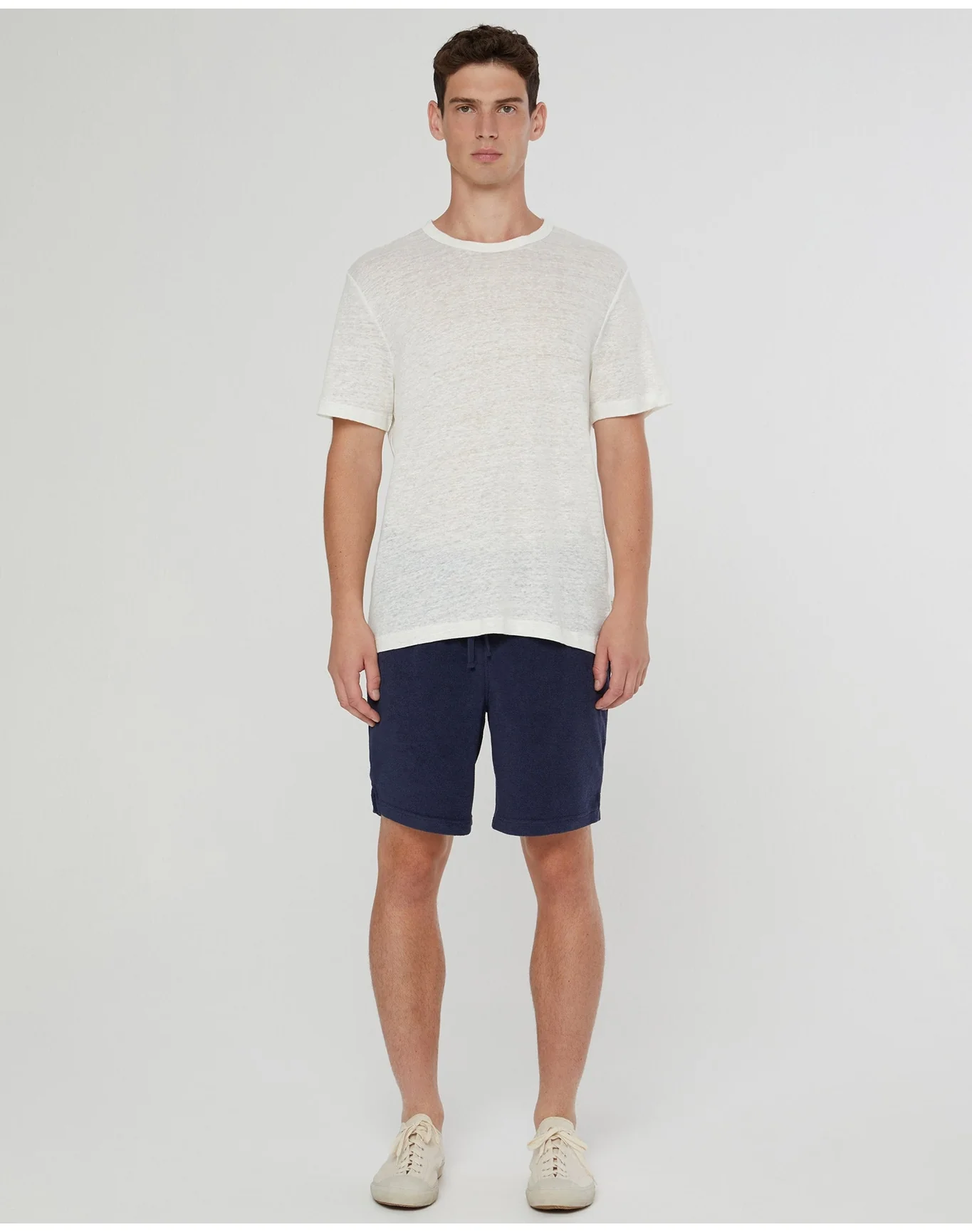 Men | Towel Terry Pull On Short | Deep Navy - Image 3