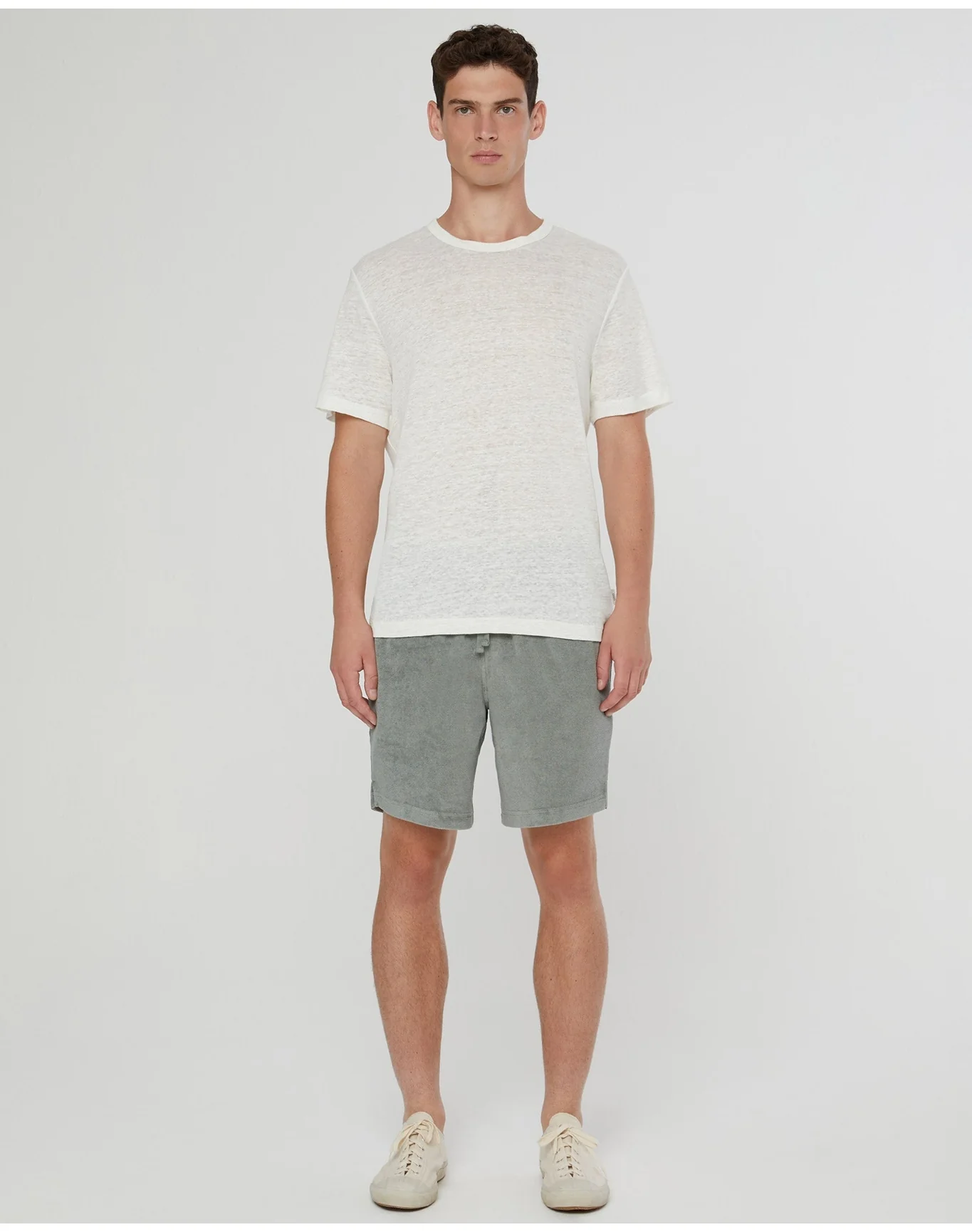 Men | Towel Terry Pull On Short | Sage - Image 2