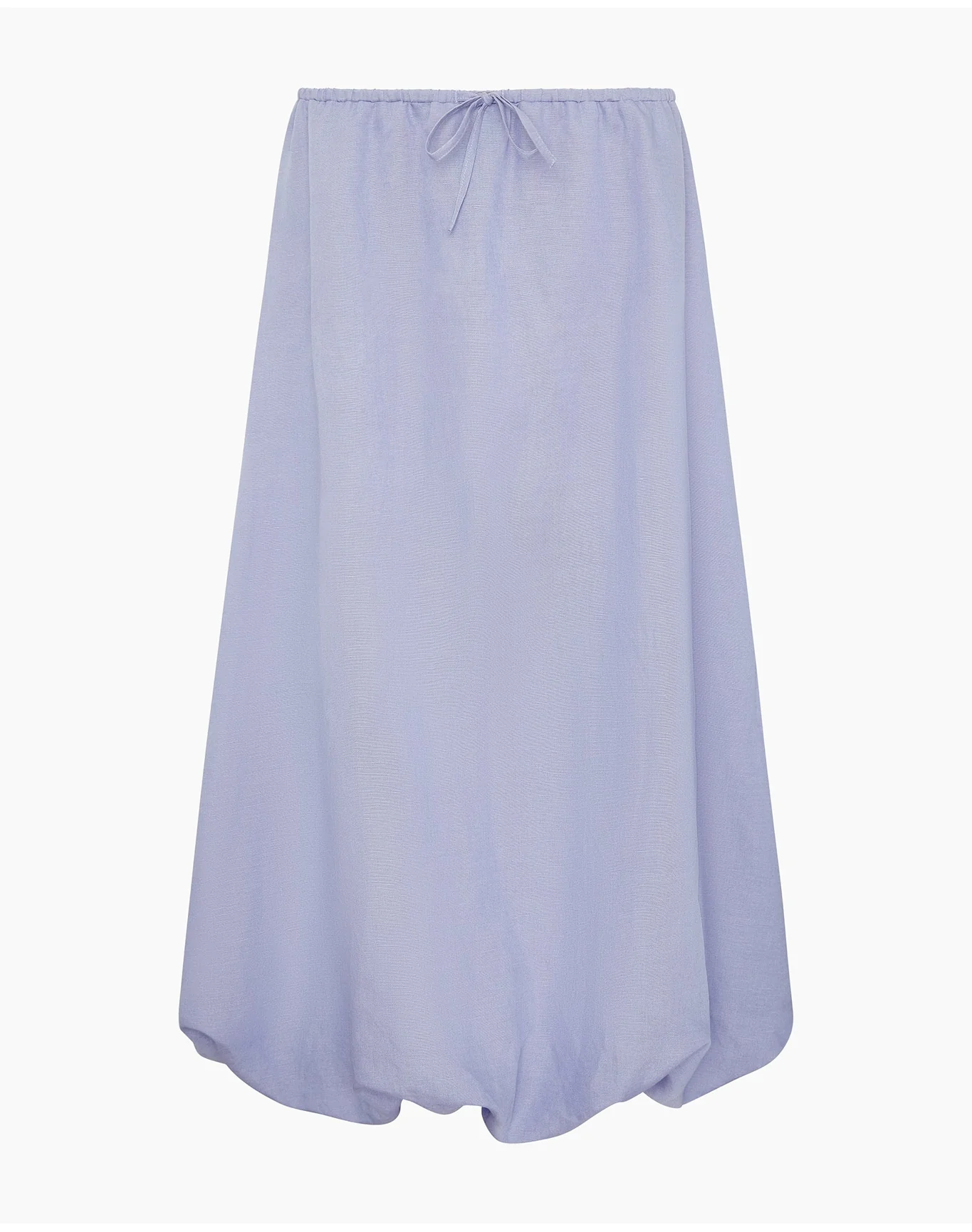 Women | Air Linen Bubble Maxi Skirt | Periwinkle - Image 2