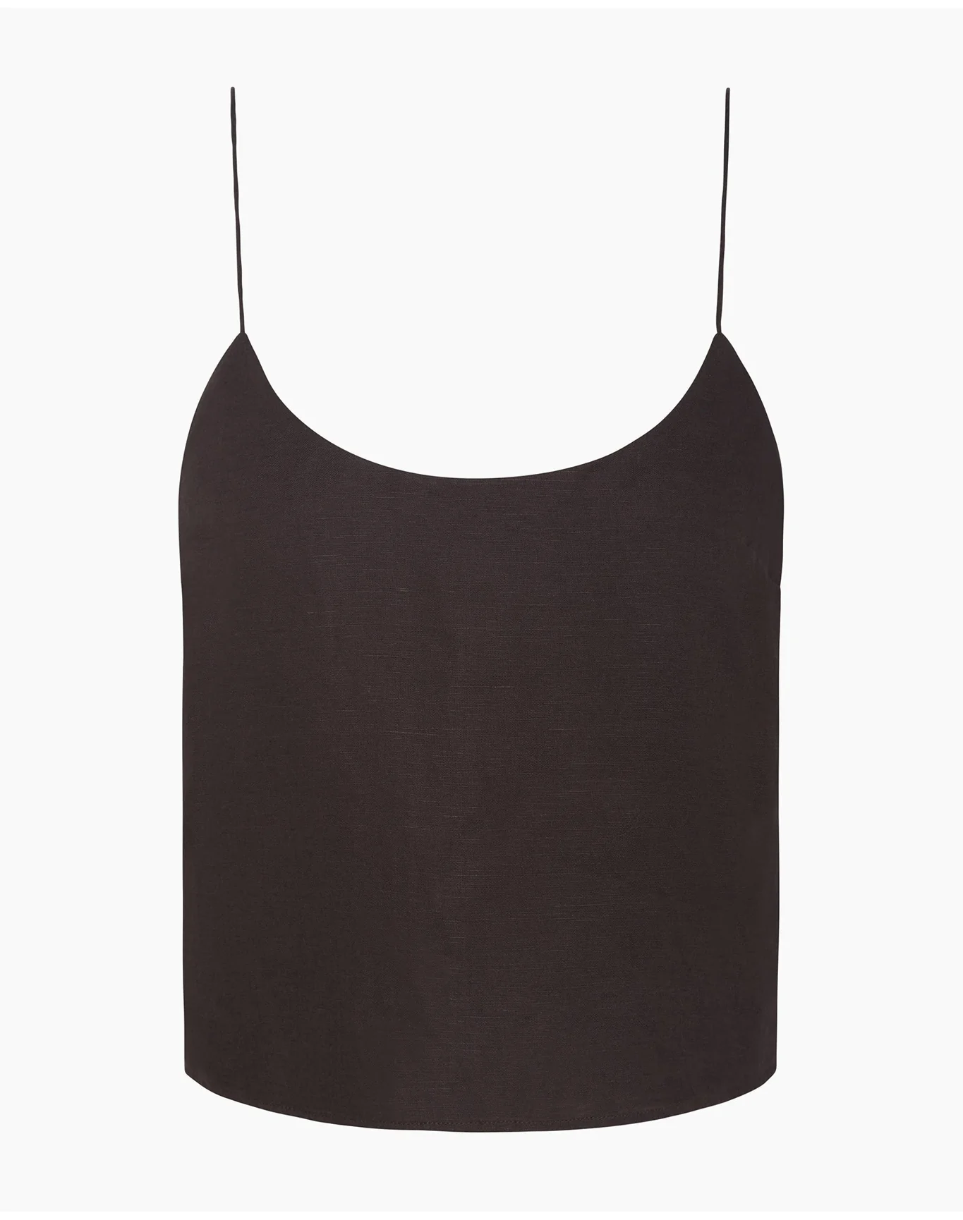 Women | Air Linen Cami Top | Espresso - Image 2