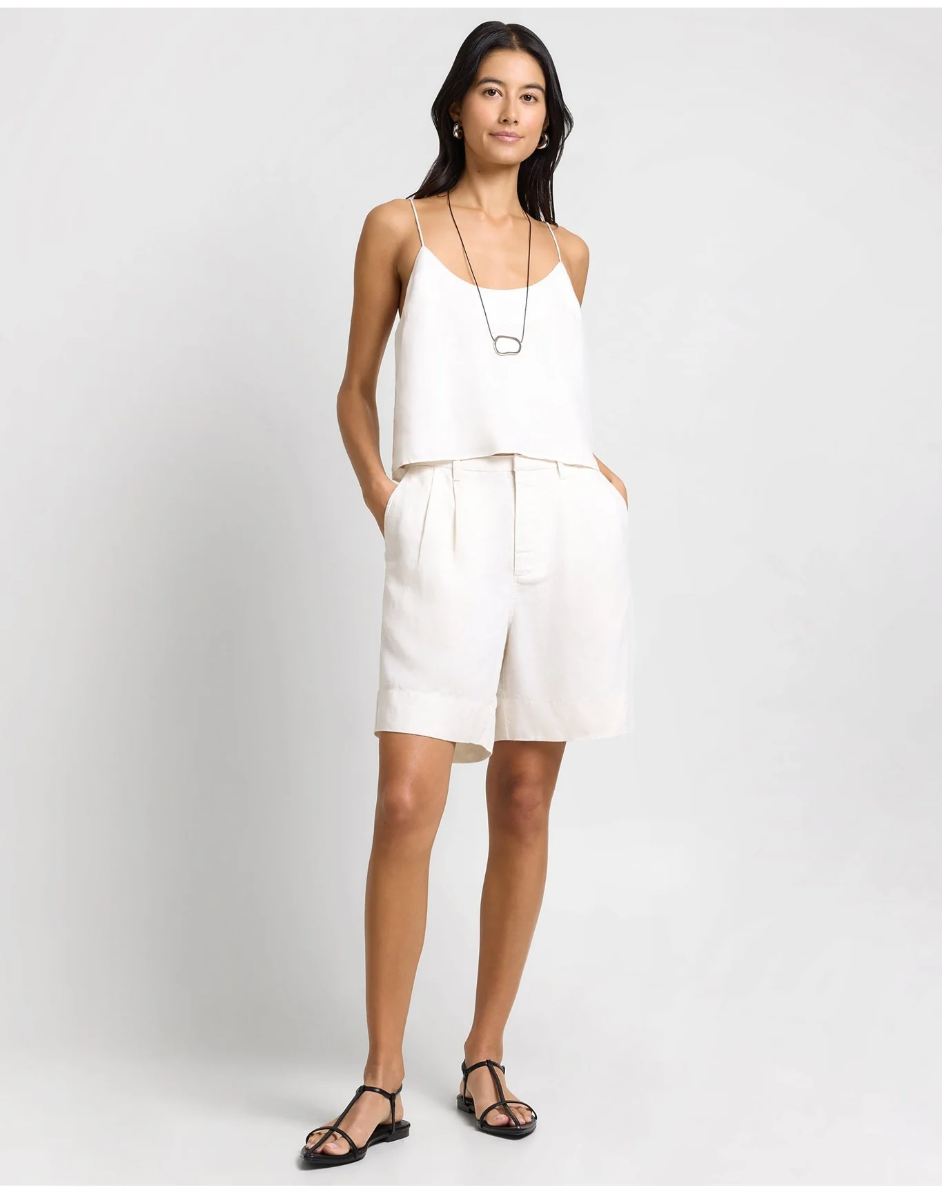 Women | Air Linen Cami Top | Natural - Image 4