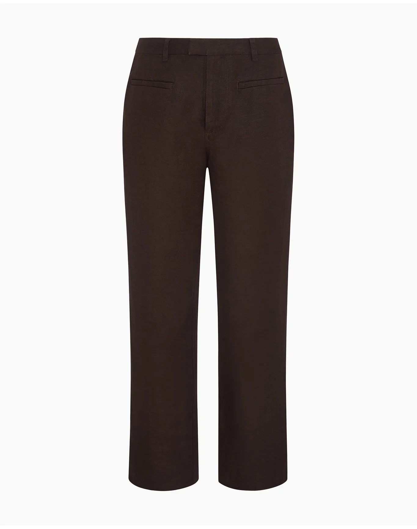 Women | Air Linen Mid Rise Pant | Espresso - Image 3