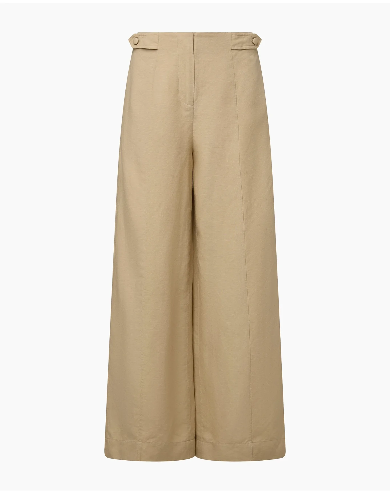 Women | Air Linen Palazzo Pant | Jute - Image 2