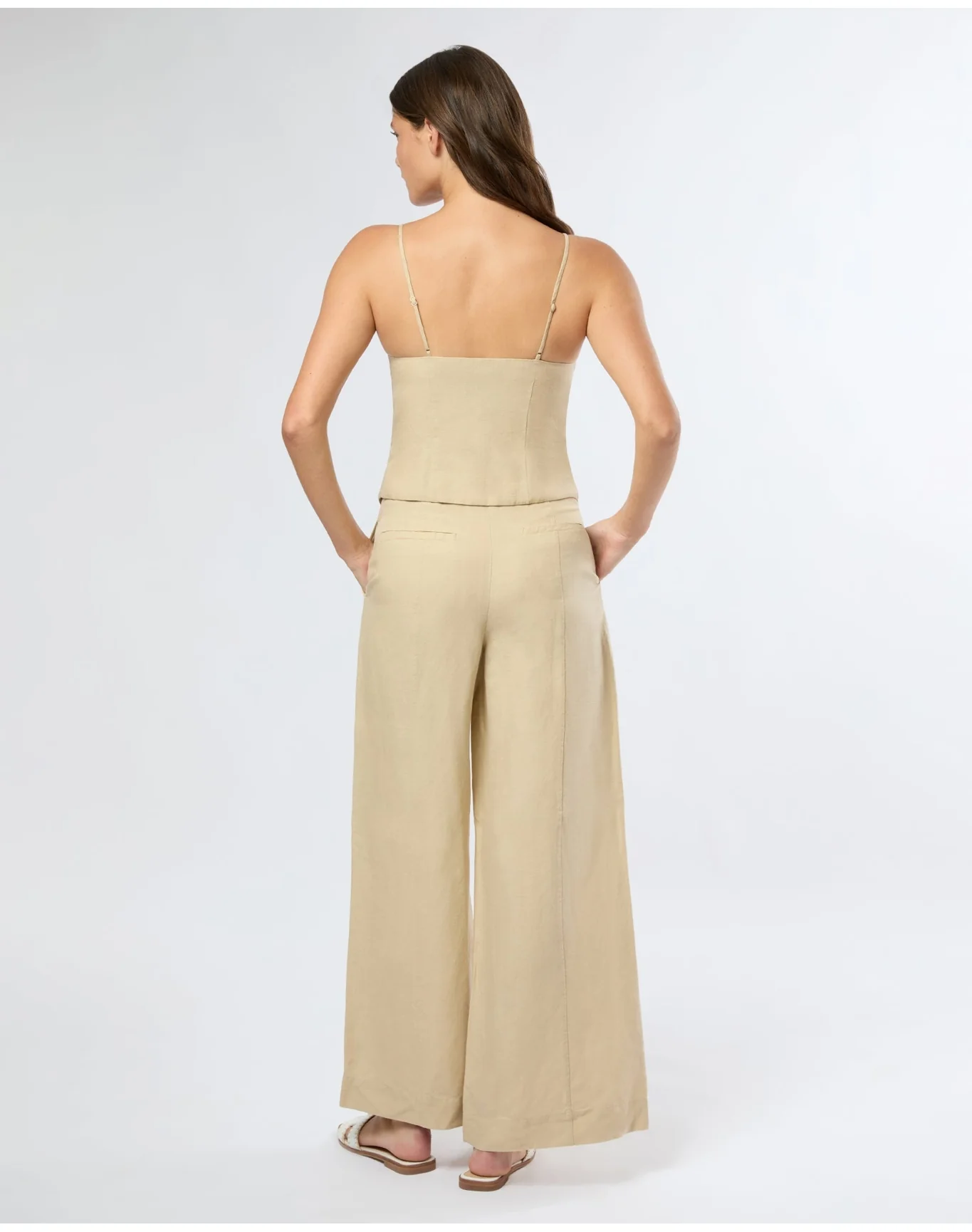Women | Air Linen Palazzo Pant | Jute - Image 5