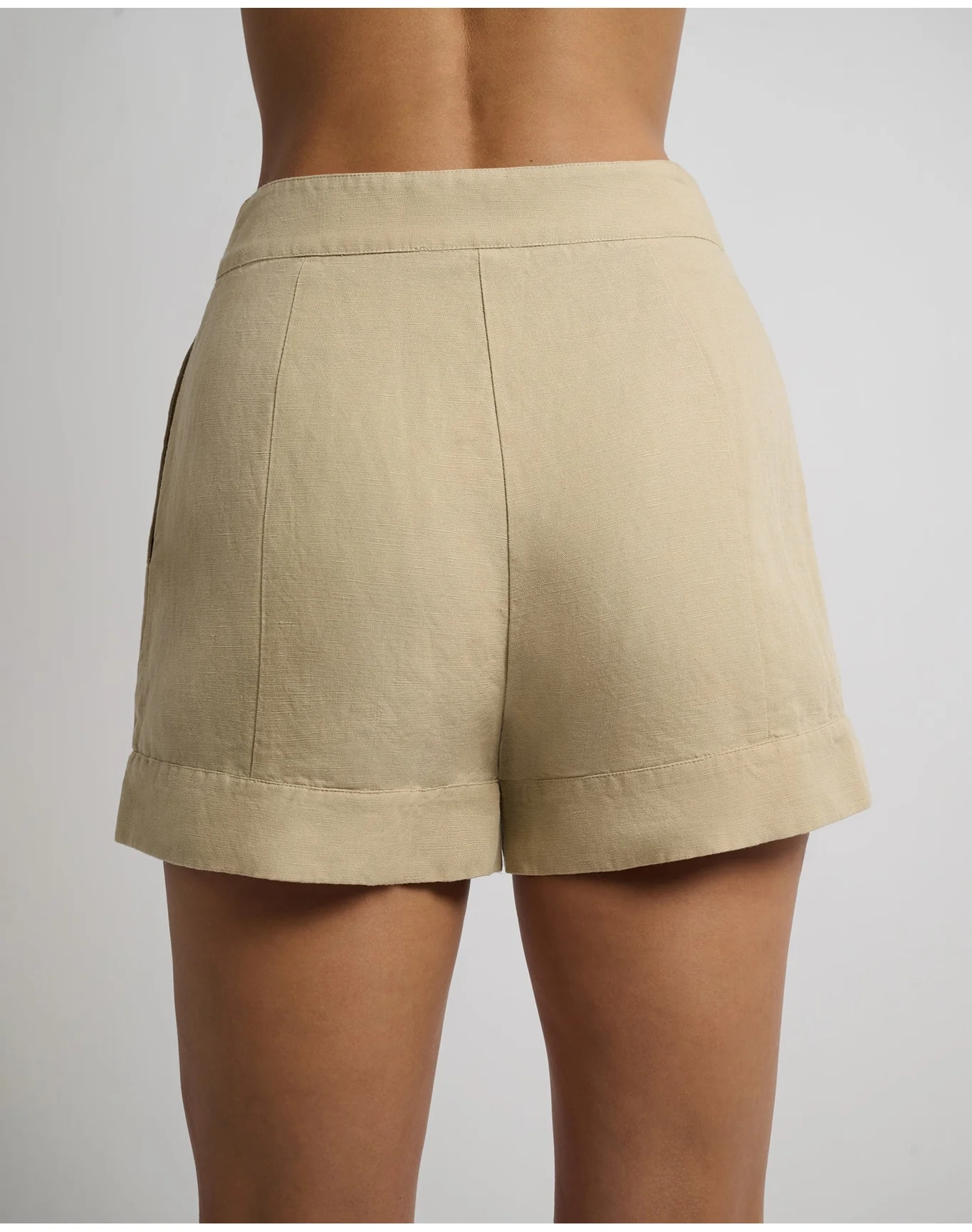 Women | Air Linen Trouser Short | Jute - Image 5