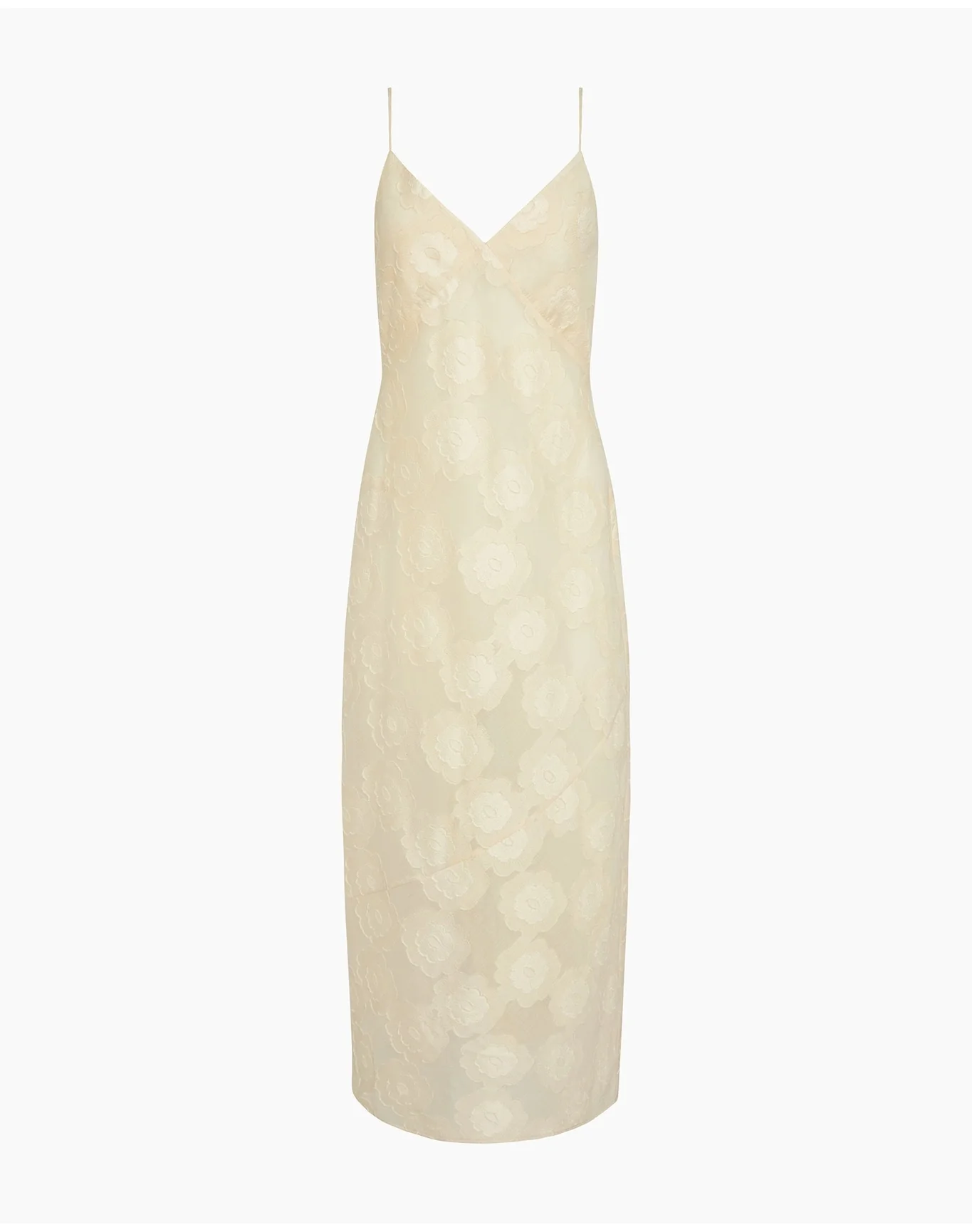 Women | Burnout Slip Dress | Cream - Image 2