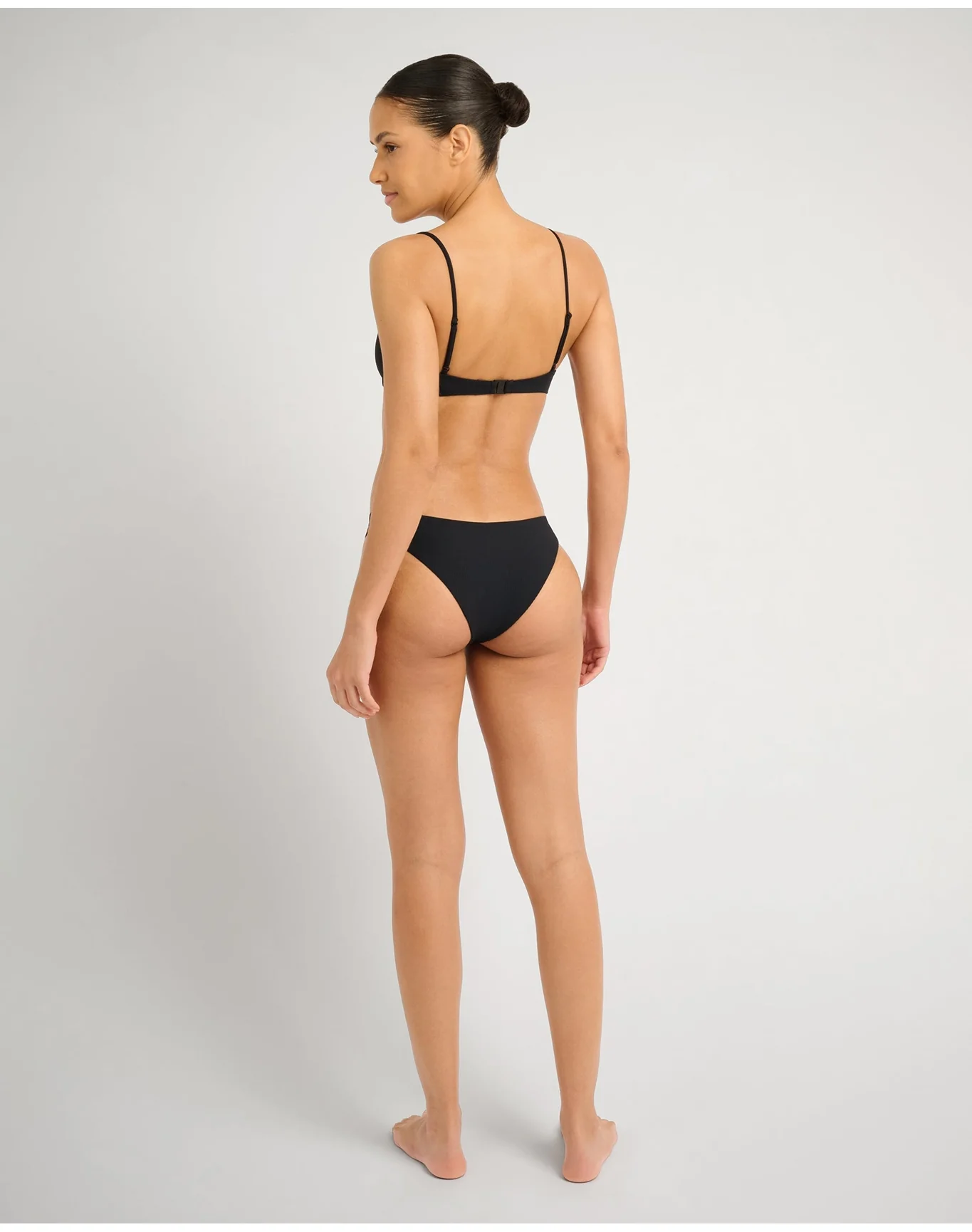 Women | Chiara Bikini Bottom | Ribbed Black - Image 5