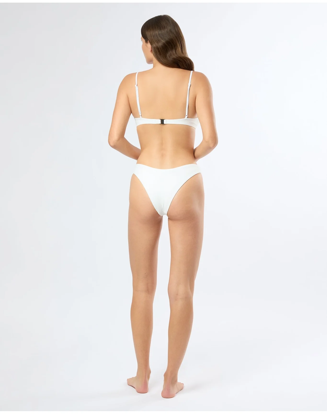 Women | Chiara Bikini Bottom | Ribbed White - Image 5