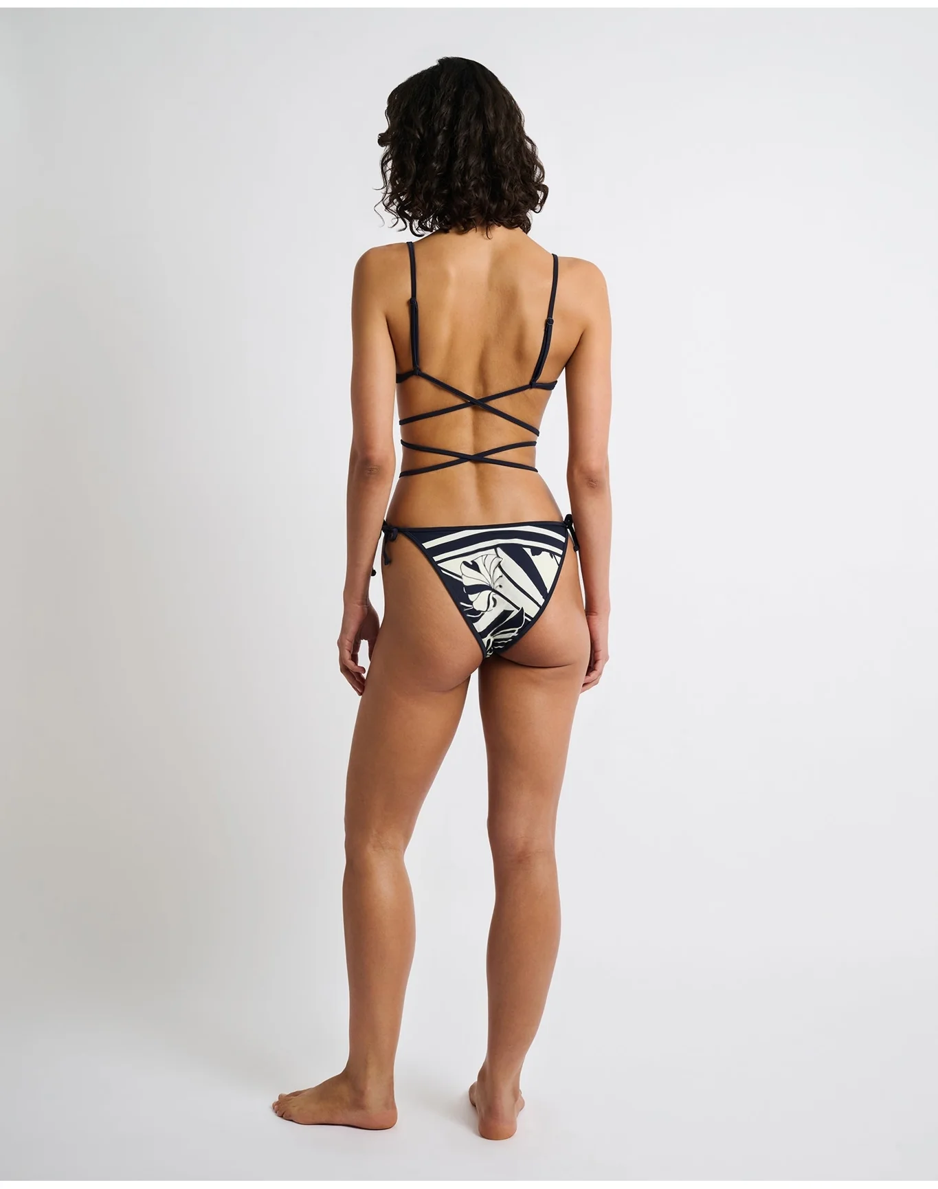 Women | Cleo Bikini Bottom | Deep Navy Egret - Image 5