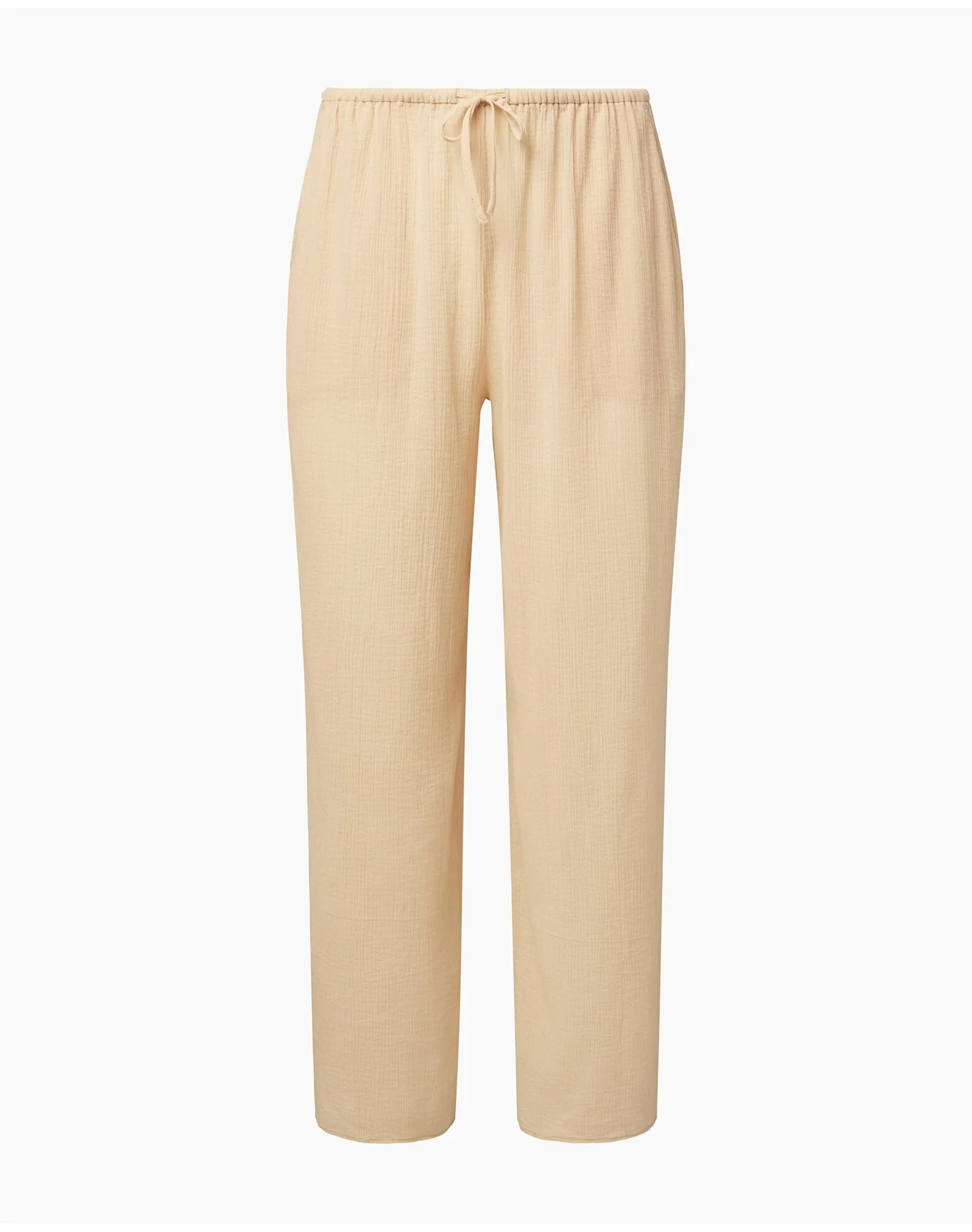 Women | Crinkle Gauze Drawstring Pant | Sandshell - Image 2