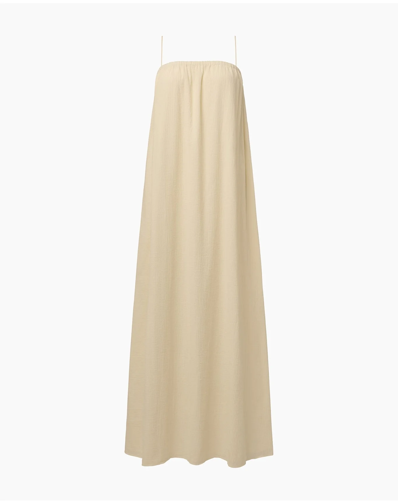 Women | Crinkle Gauze Maxi Dress | Egret - Image 2