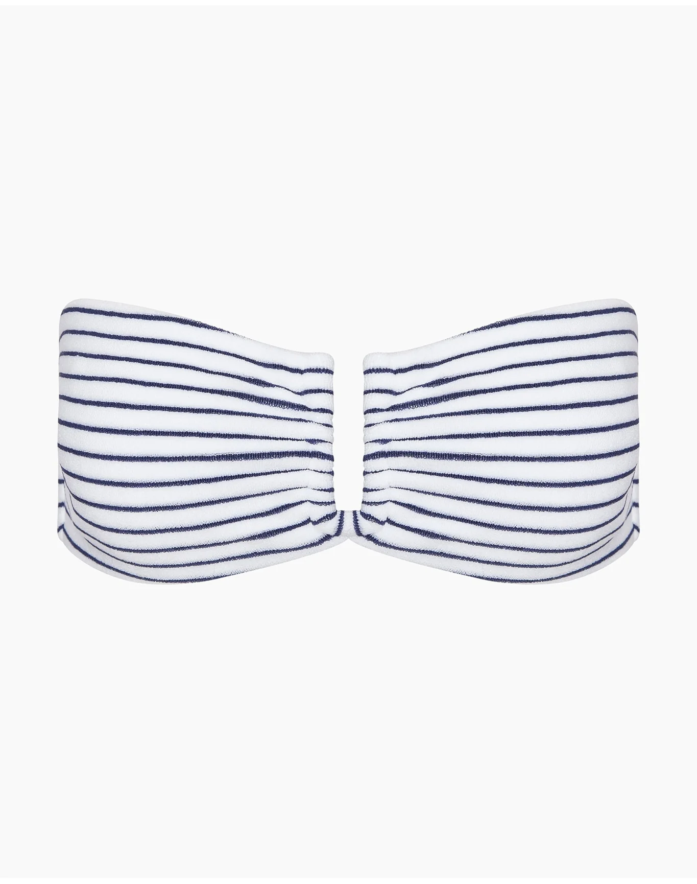 Women | Genevieve Bikini Top | White Deep Navy - Image 2