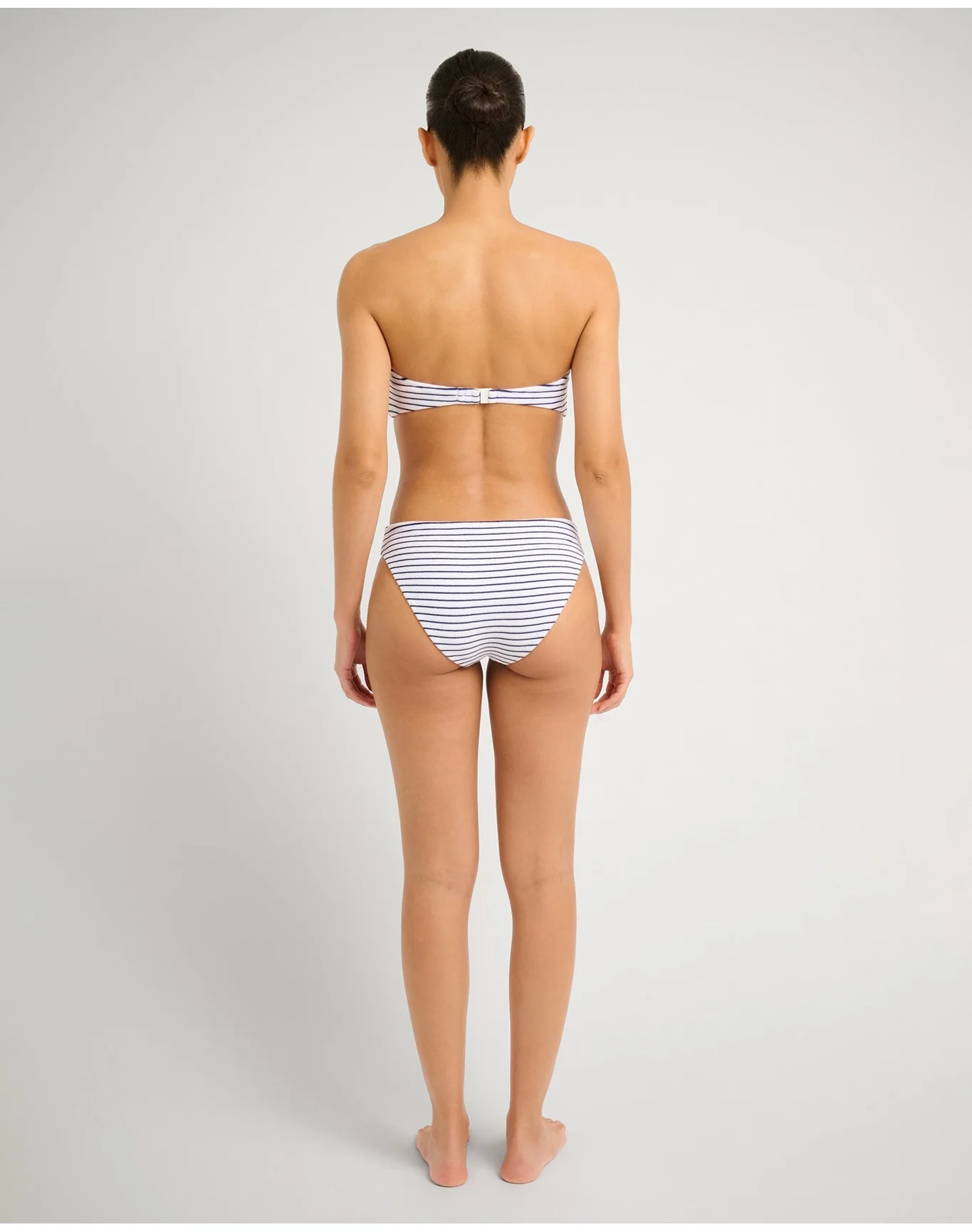Women | Lily Bikini Bottom | White Deep Navy - Image 5