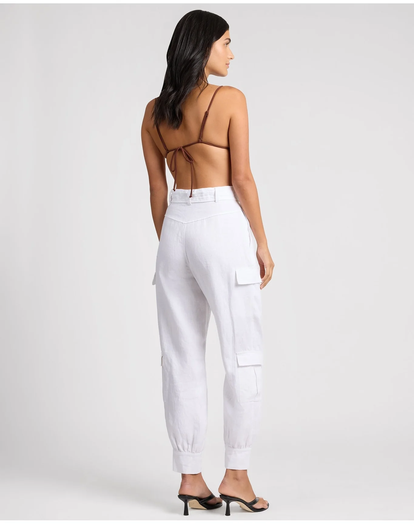 Women | Linen Utility Pant | White - Image 7