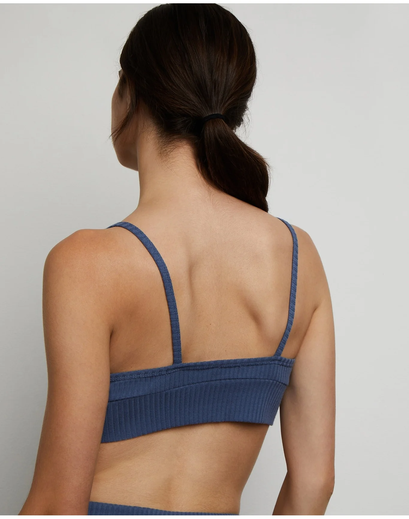 Women | Lounge Rib Bra | Marine - Image 4