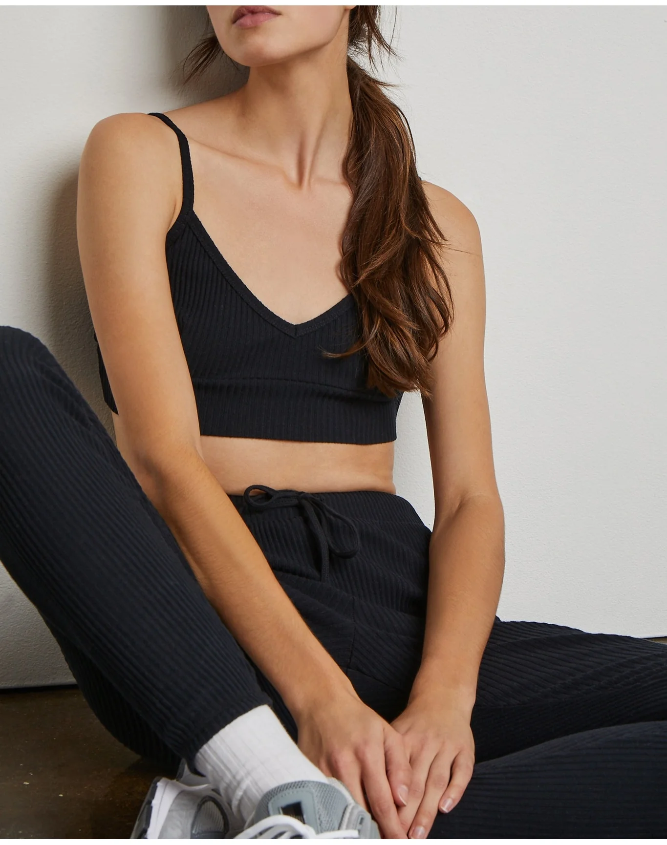 Women | Lounge Rib Bra | Marine - Image 8