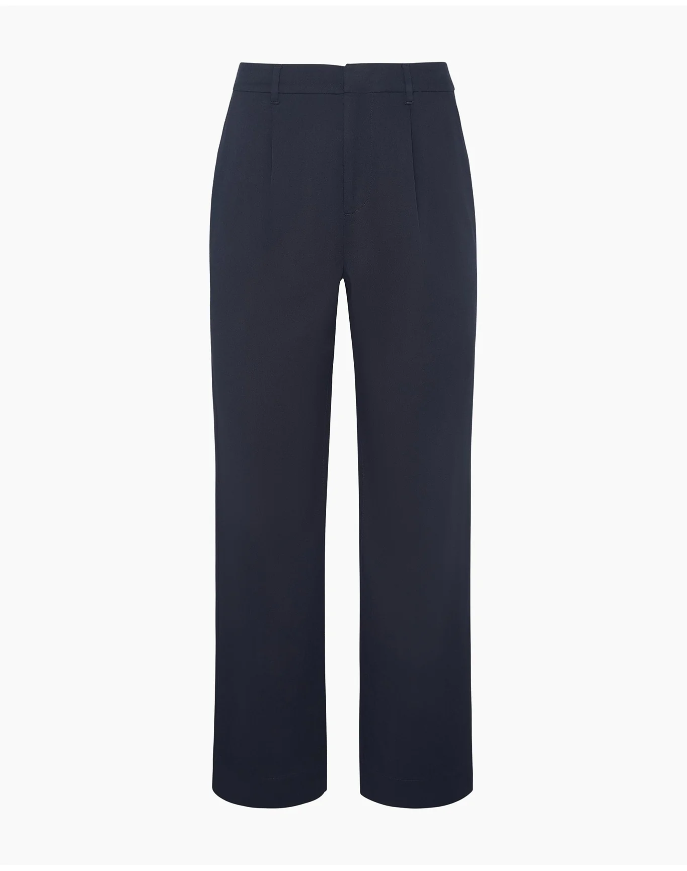 Women | Lyocell Pleated Trouser | Noir Navy - Image 2
