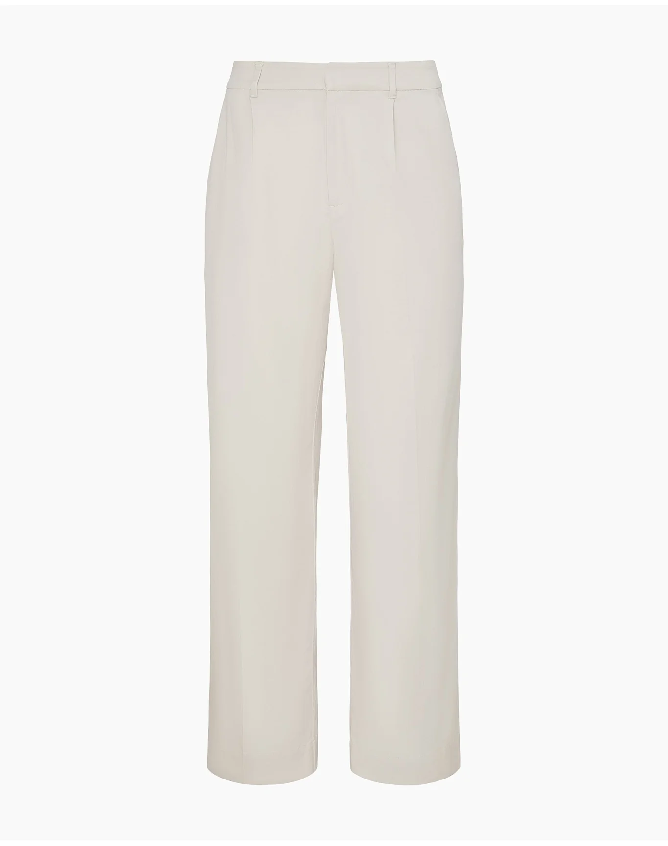 Women | Lyocell Pleated Trouser | Stone - Image 2