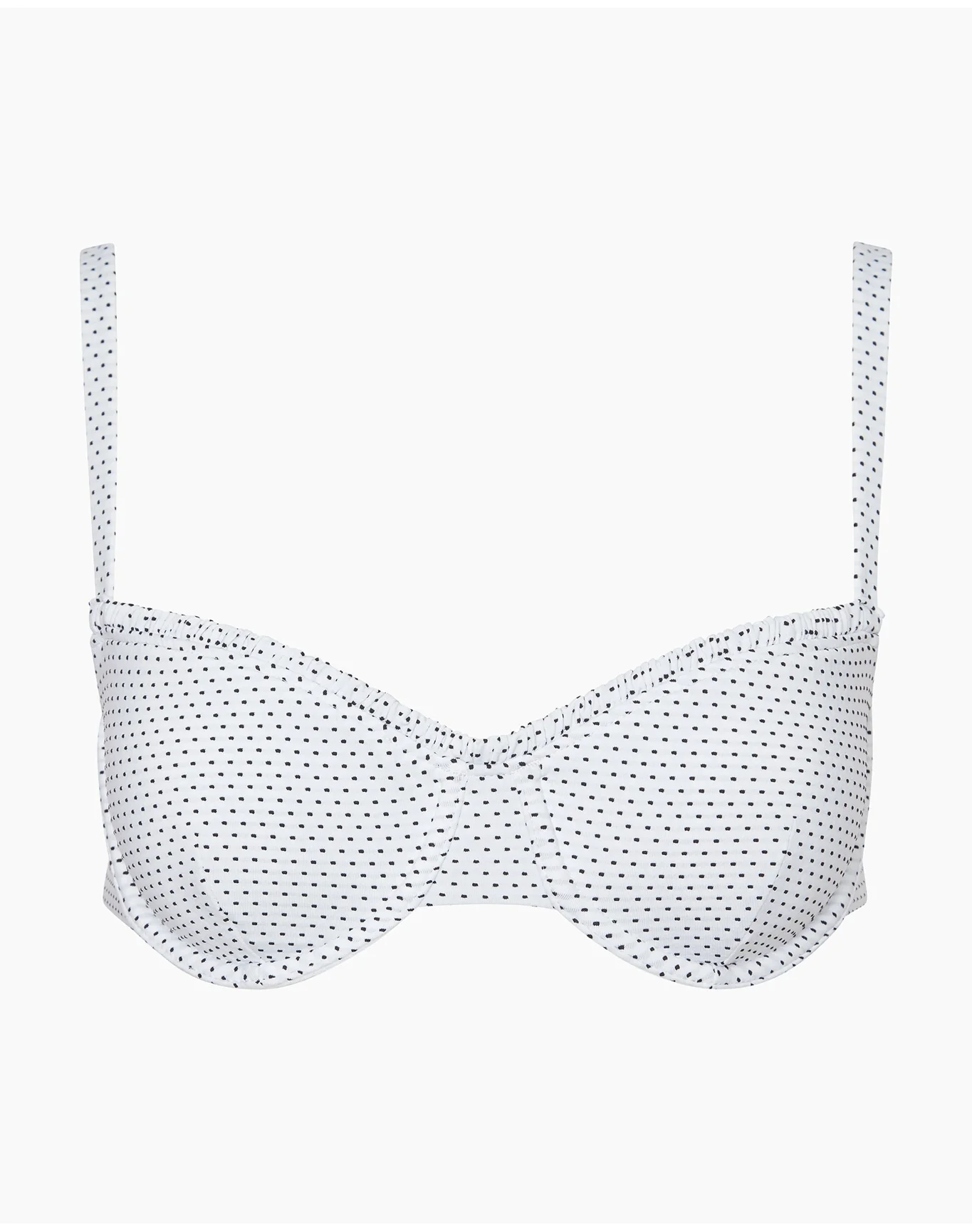 Women | Marilyn Bikini Top | White Black - Image 2
