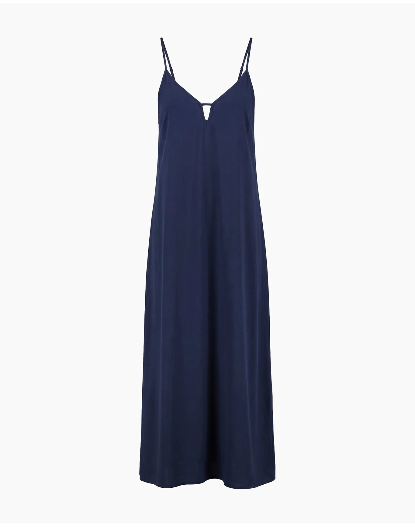Women | V Neck Maxi Dress | Deep Navy