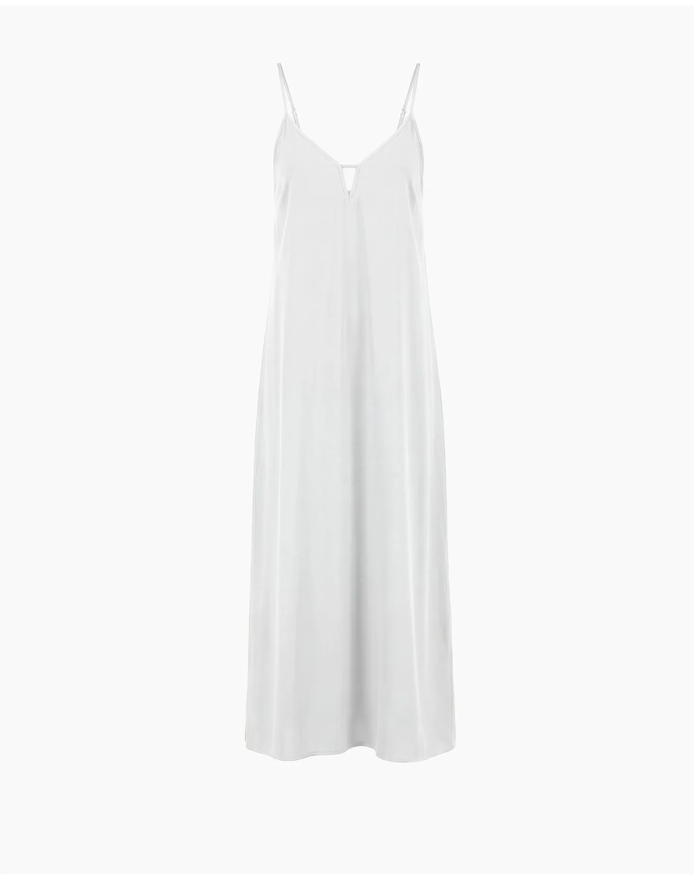 Women | V Neck Maxi Dress | White