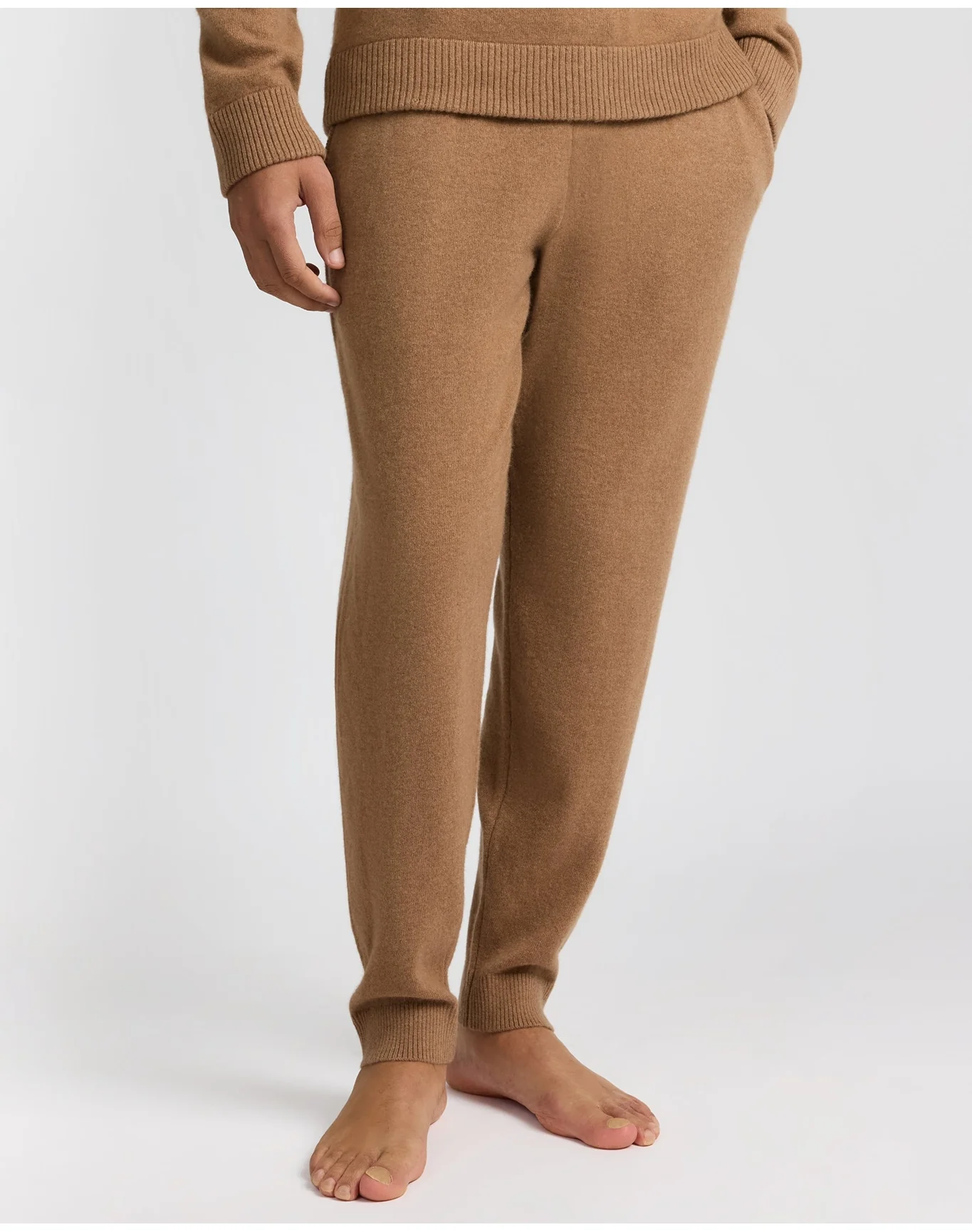 Men | Knit Jogger | Camel - Image 2