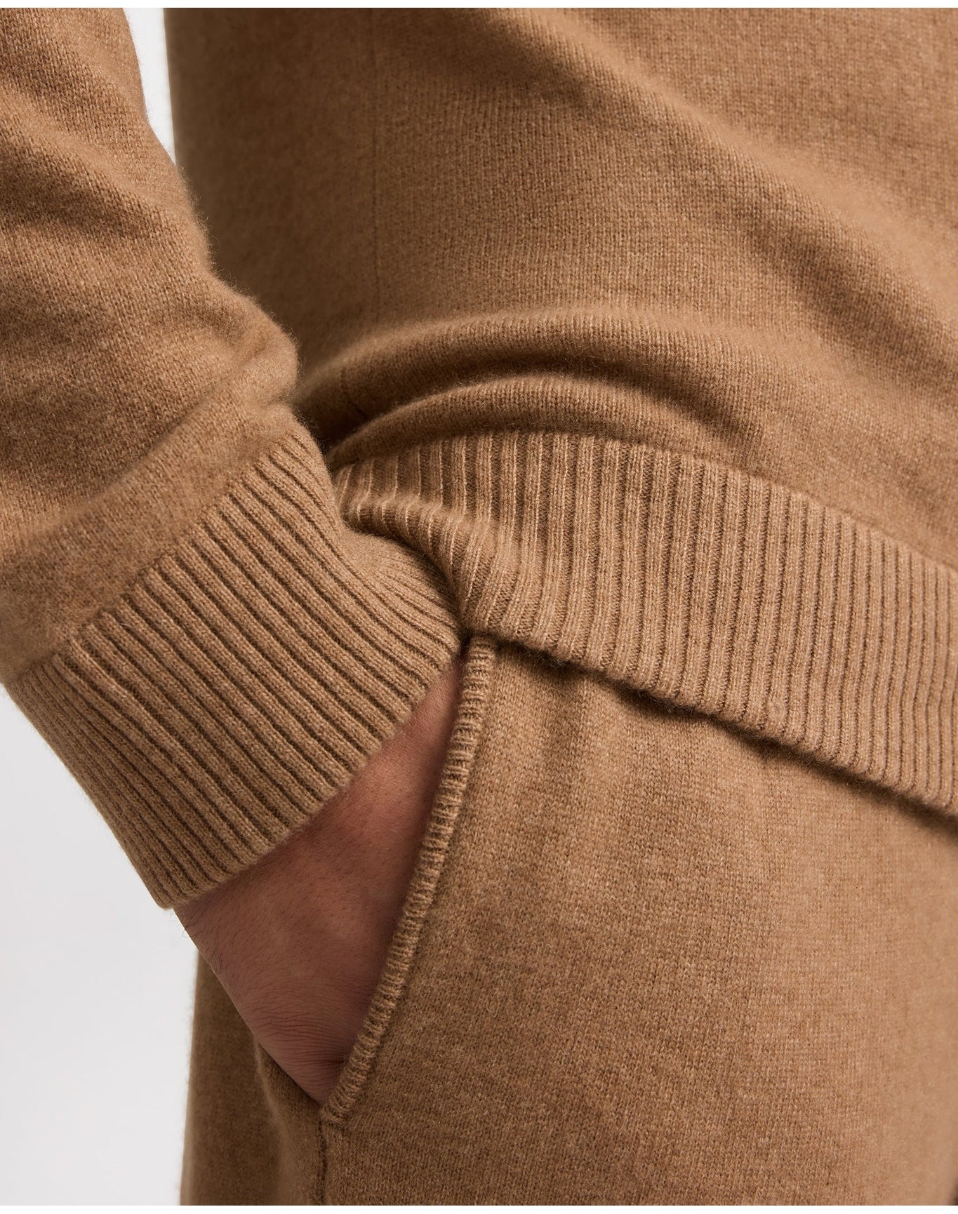 Men | Knit Jogger | Camel - Image 5