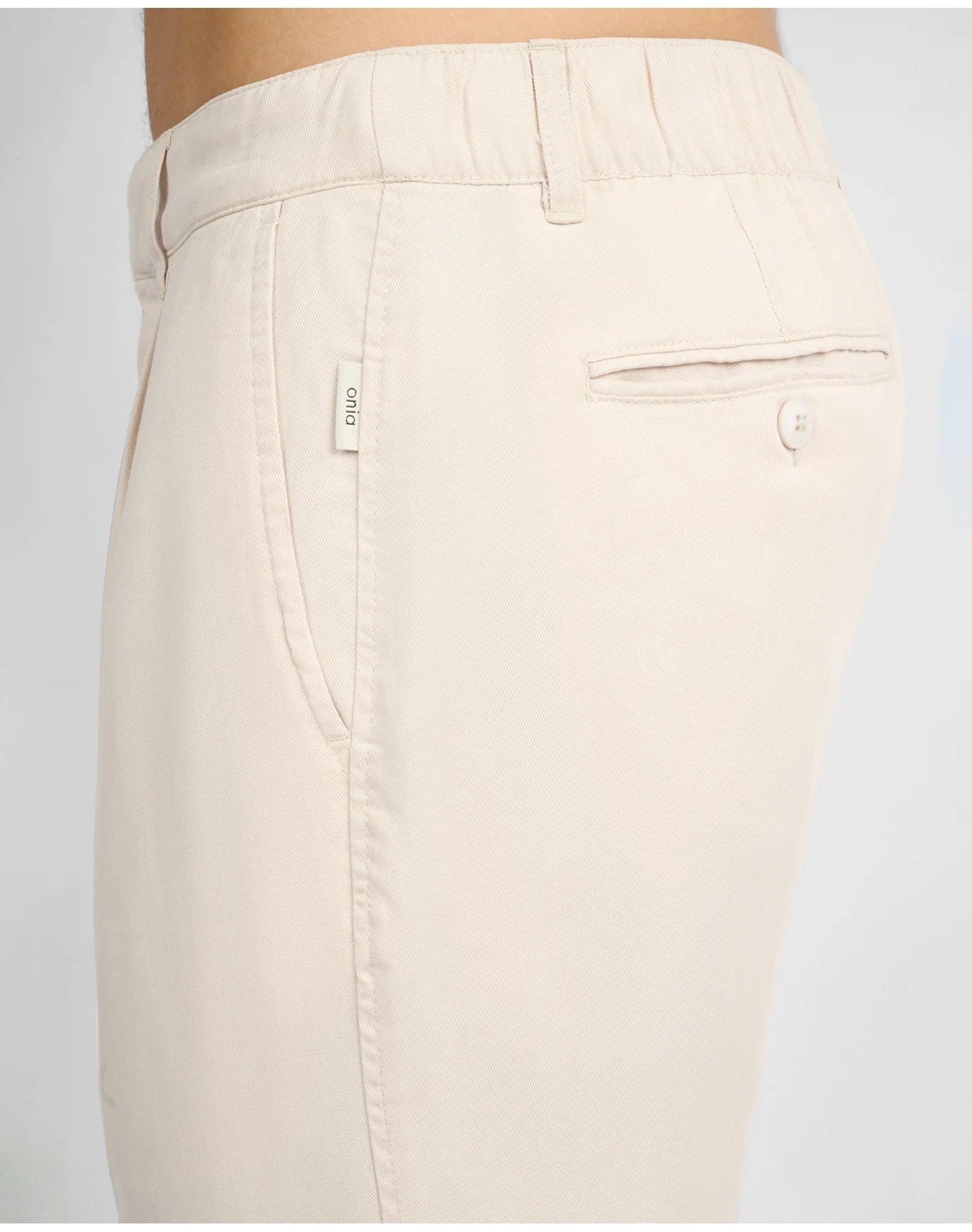Men | Lyocell Tapered Trouser | Stone - Image 5