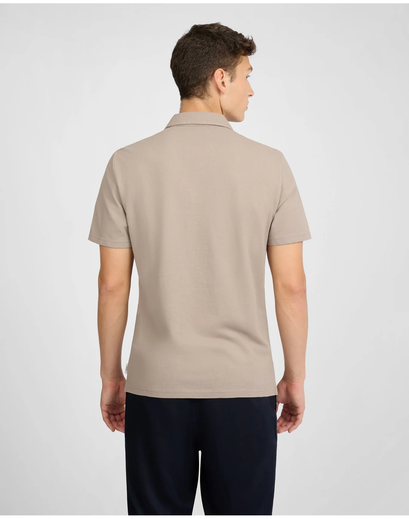 Men | Short Sleeve Pique Polo | Cashew - Image 4
