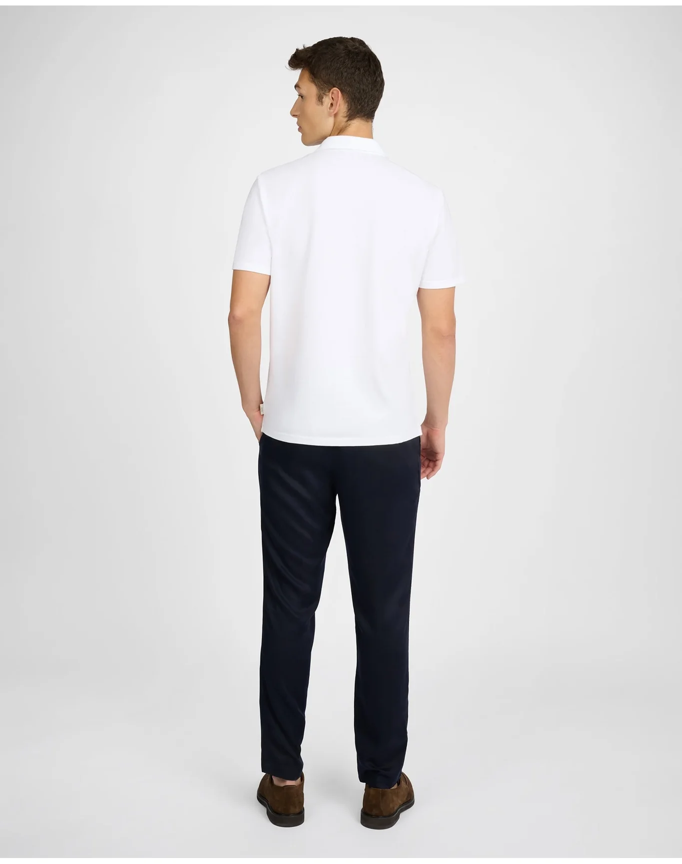 Men | Short Sleeve Pique Polo | White - Image 5