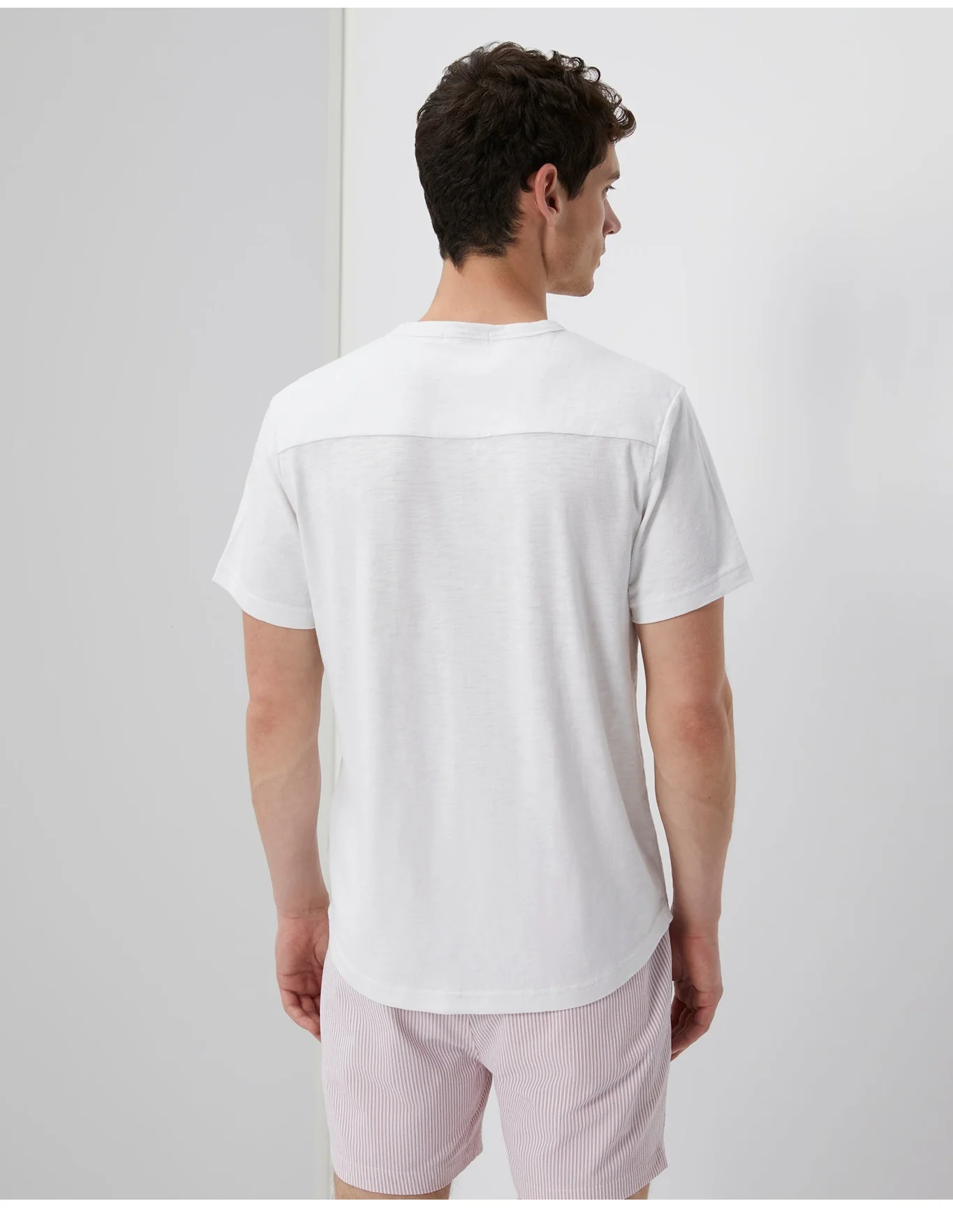 Men | Slub Tee | White - Image 5