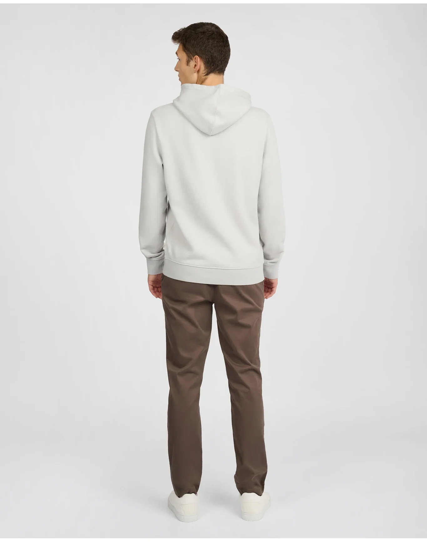 Men | Stretch Terry Pullover Hoodie | Lunar Grey - Image 5
