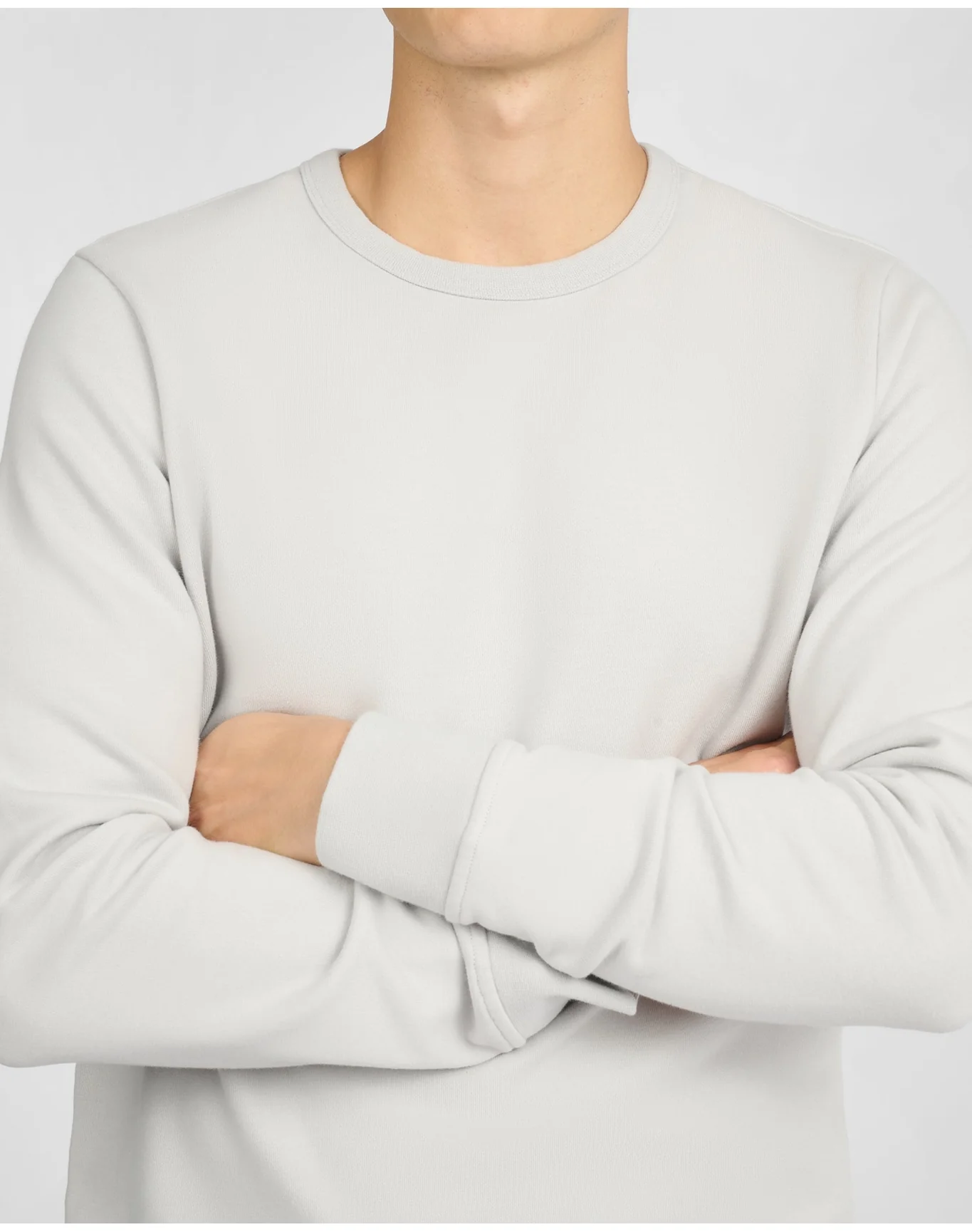 Men | Terry Crewneck Sweater | Lunar Grey - Image 3