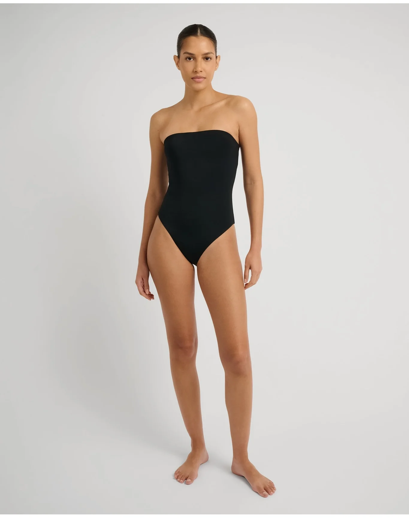 Women | Bardot One Piece | Black - Image 3