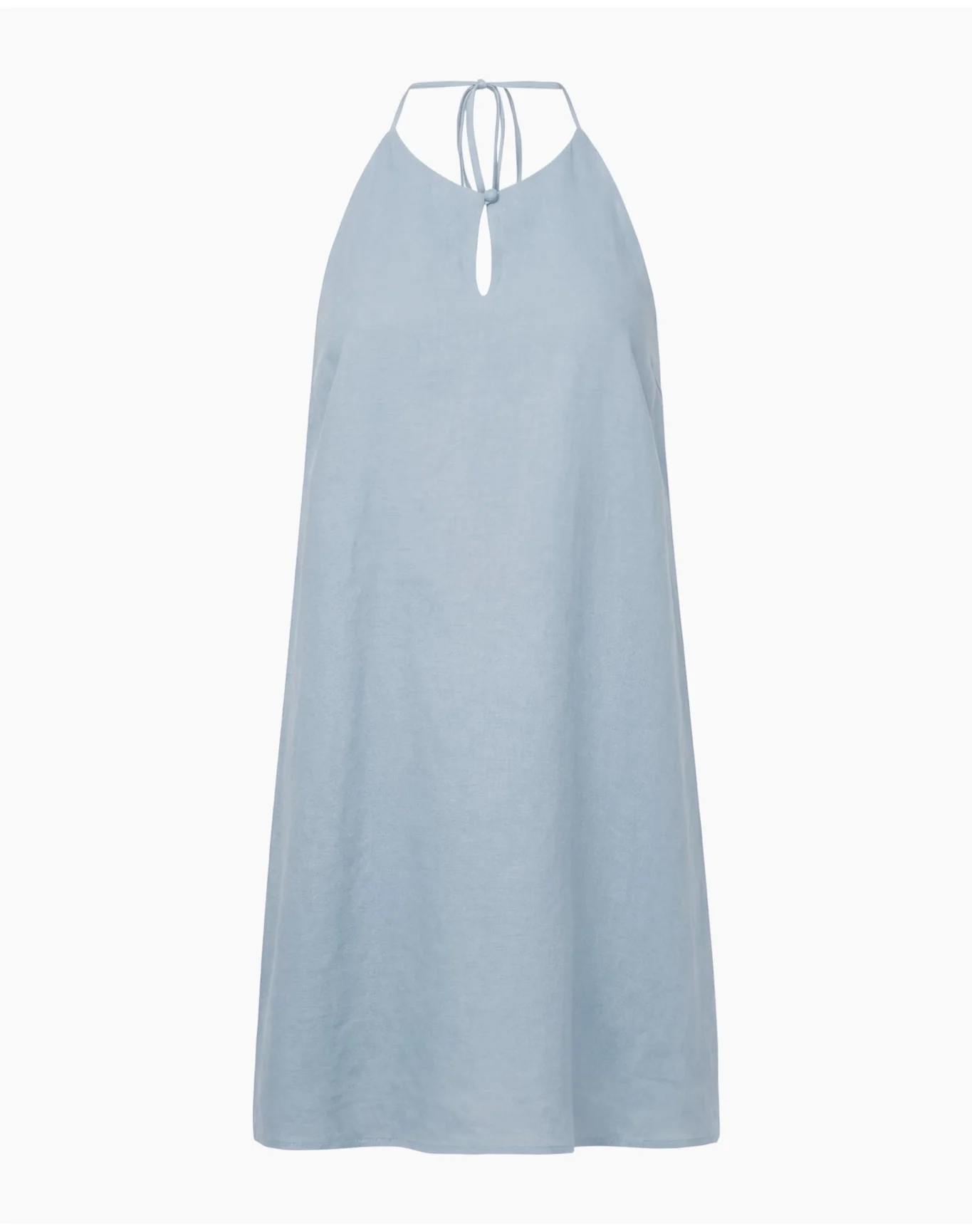 Women | Keyhole Halter Dress | Light Sky