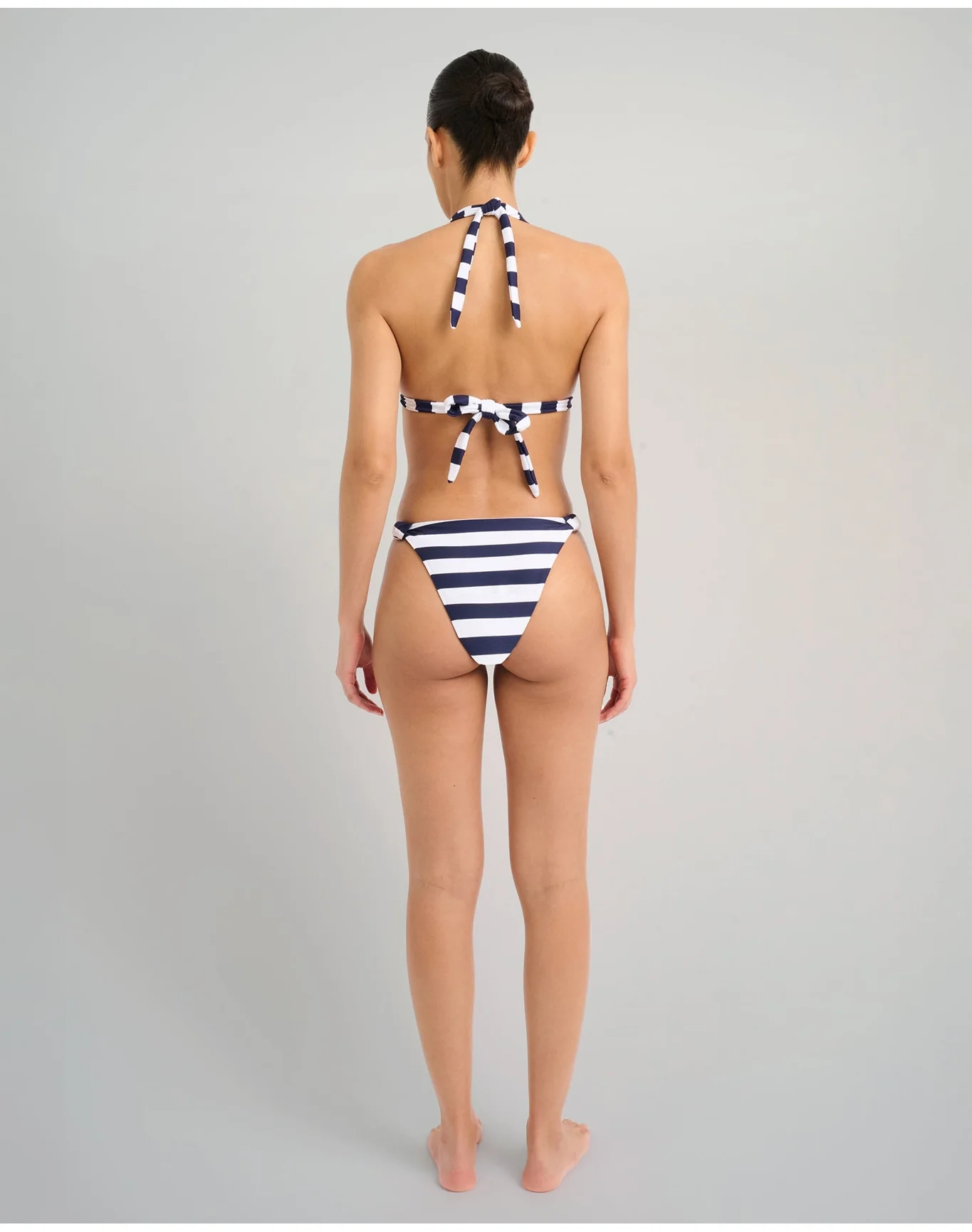 Women | Louise Bikini Bottom | Deep Navy x White - Image 5