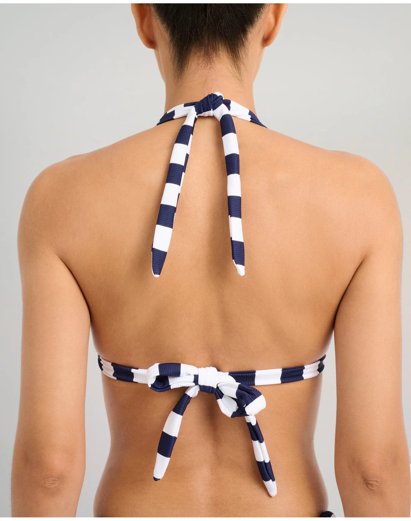 Women | Mara Bikini Top | Deep Navy x White - Image 5