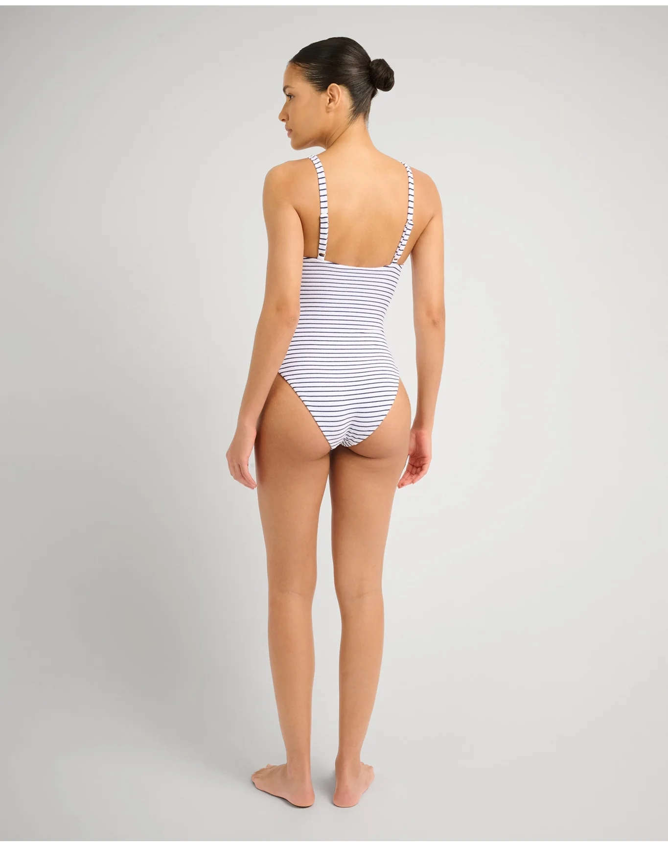 Women | Marilyn One Piece | White x Deep Navy - Image 6