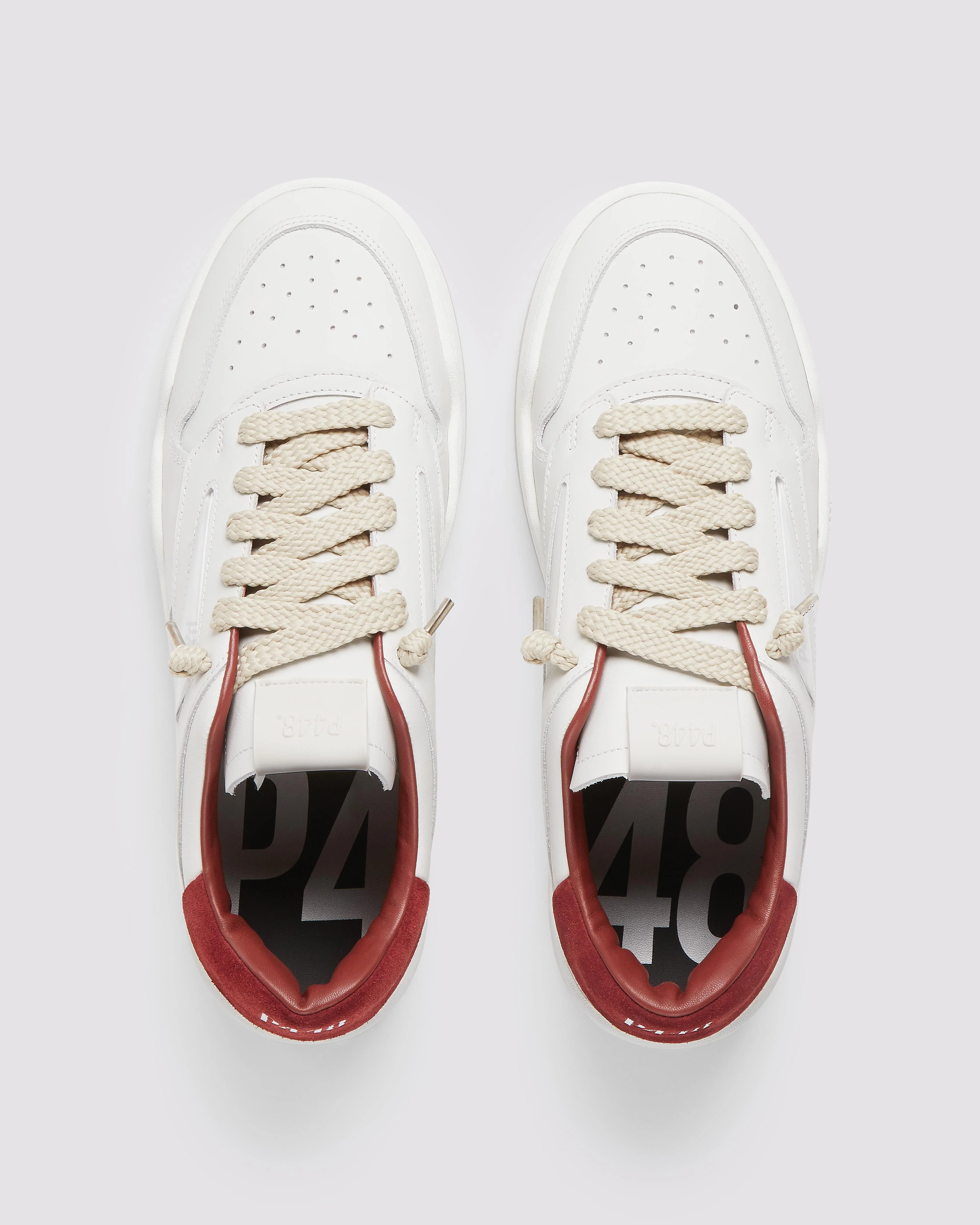 Men | Brixton | White/Red - Image 2