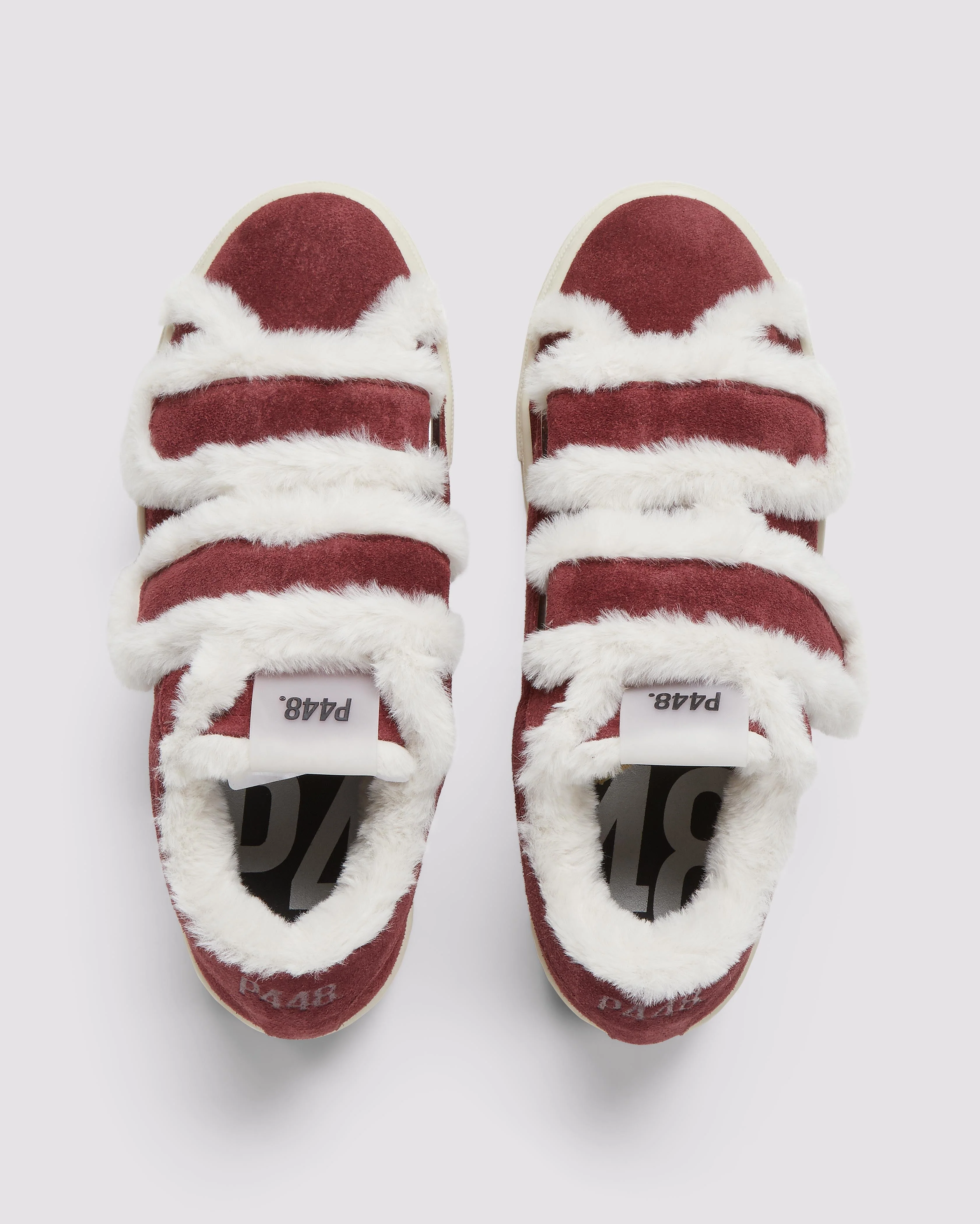 Women | Thea Sherpa Bord | Burgundy - Image 2