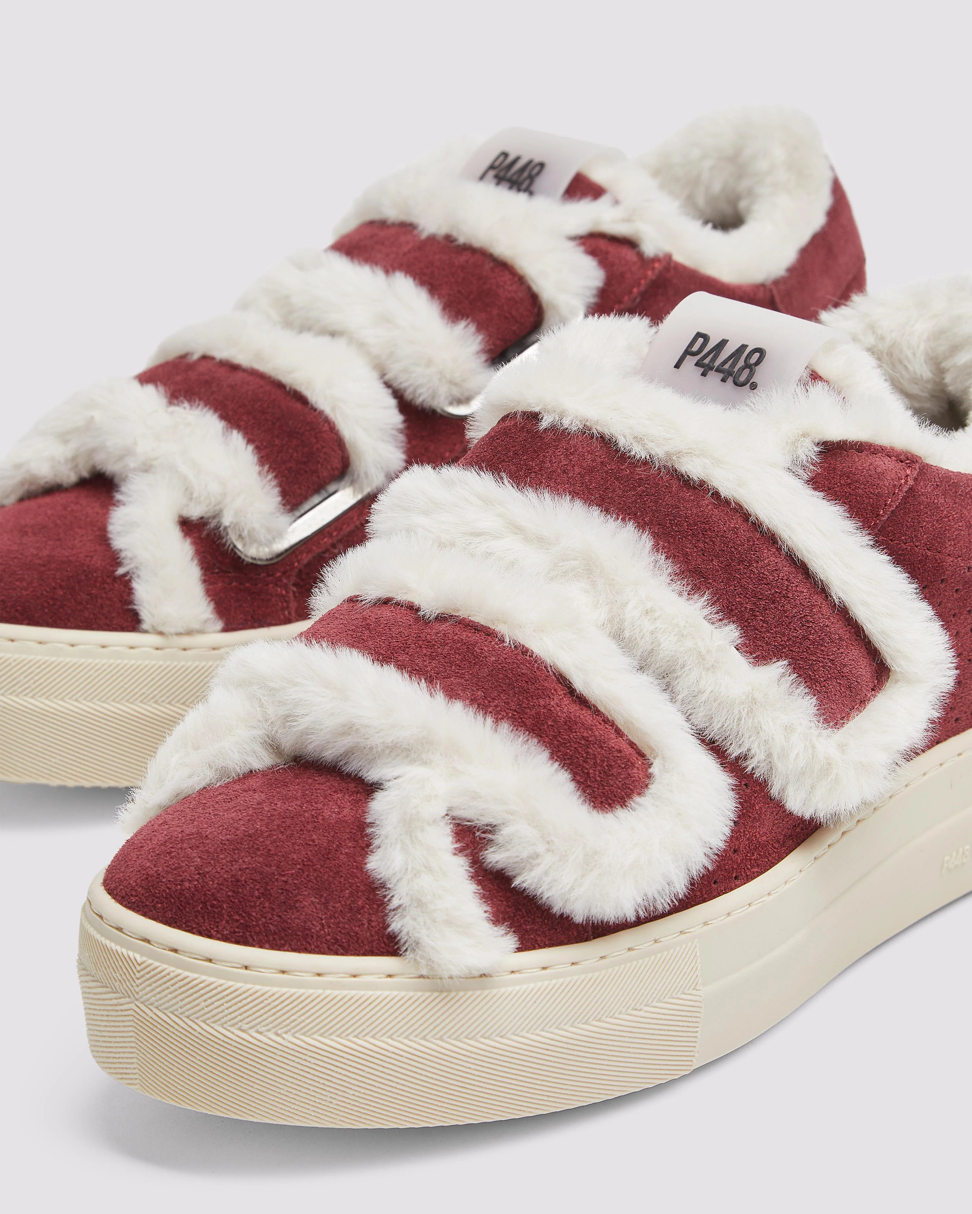 Women | Thea Sherpa Bord | Burgundy - Image 4