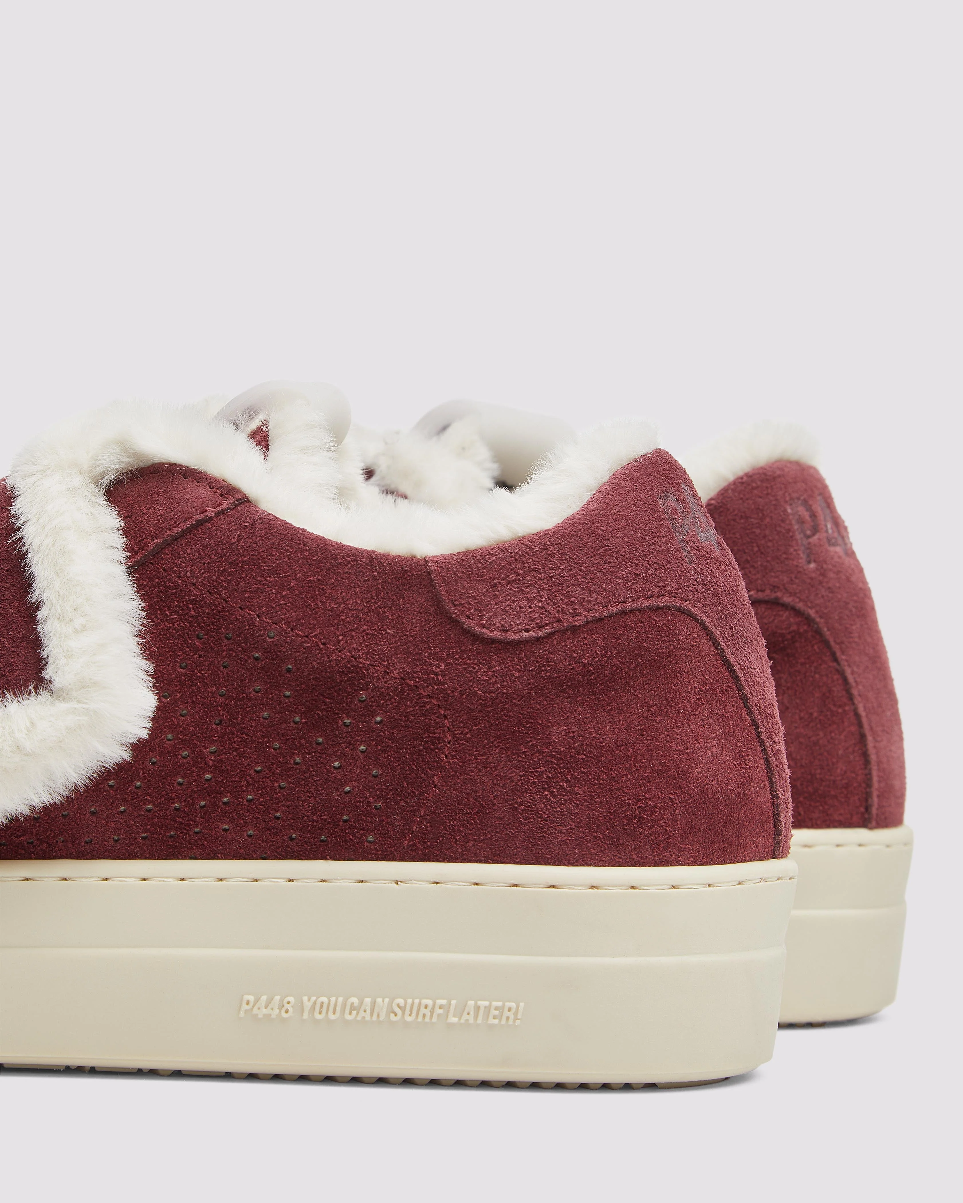 Women | Thea Sherpa Bord | Burgundy - Image 5