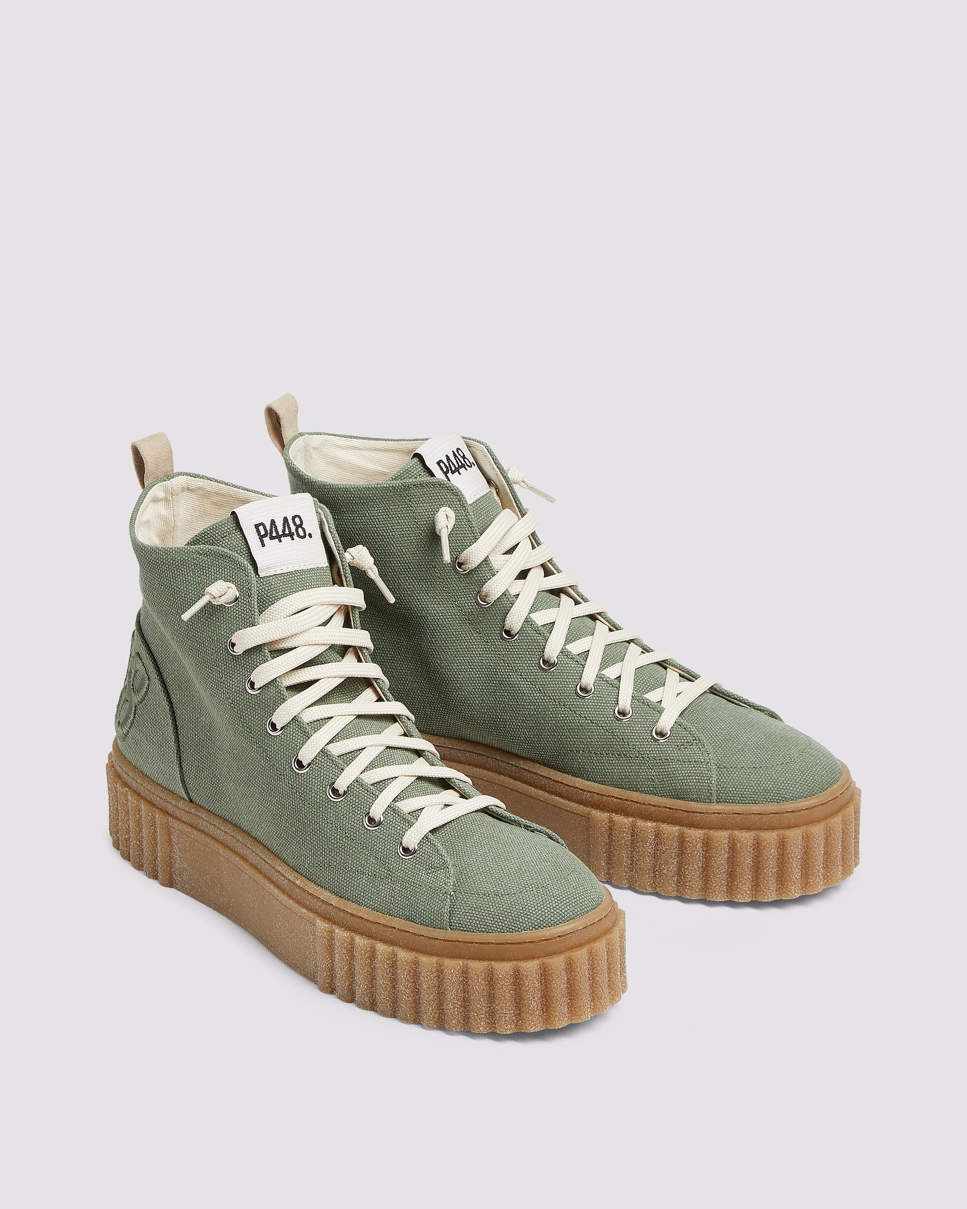 Women | Creeper Hi Olive Canvas | Green - Image 3