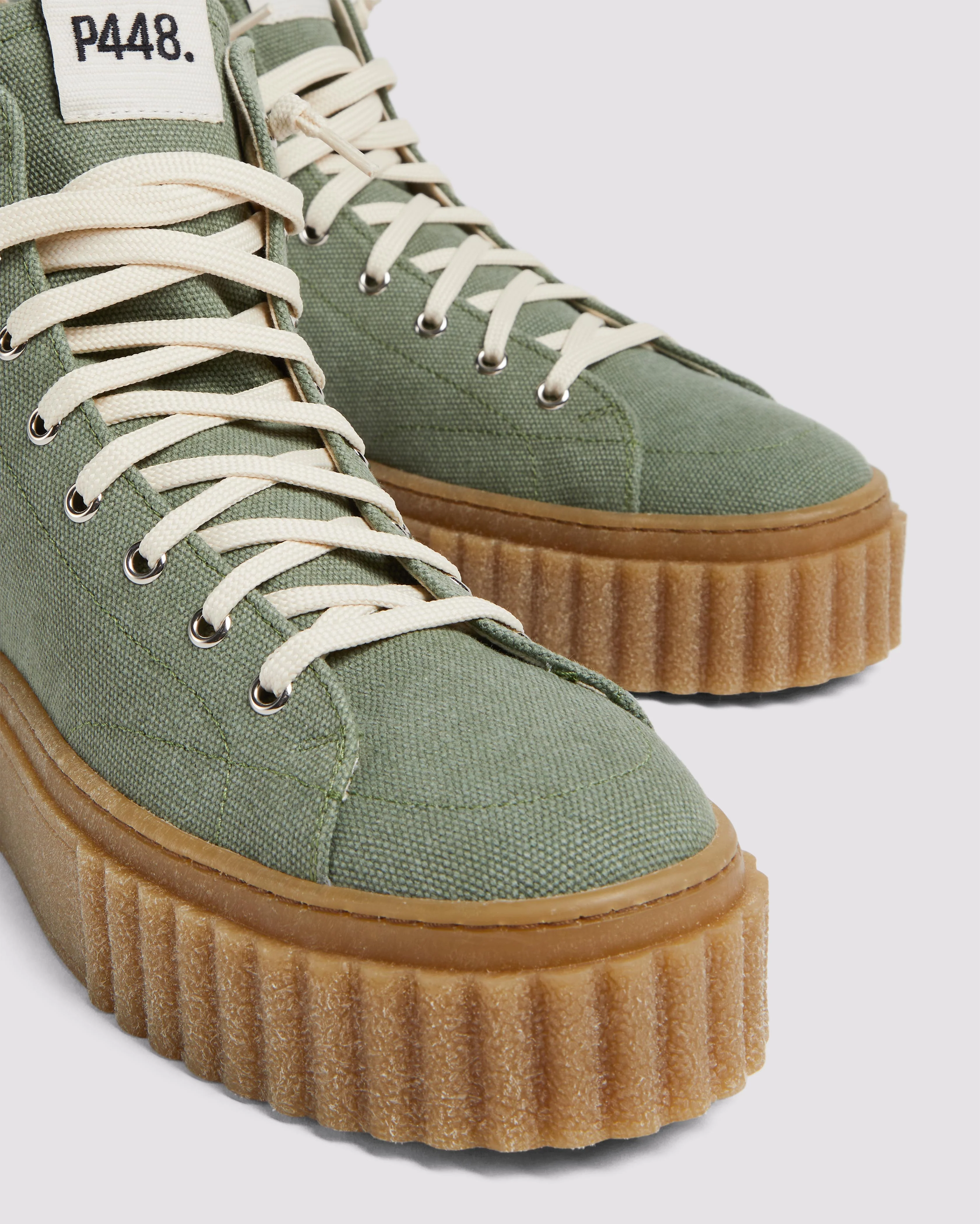 Women | Creeper Hi Olive Canvas | Green - Image 4