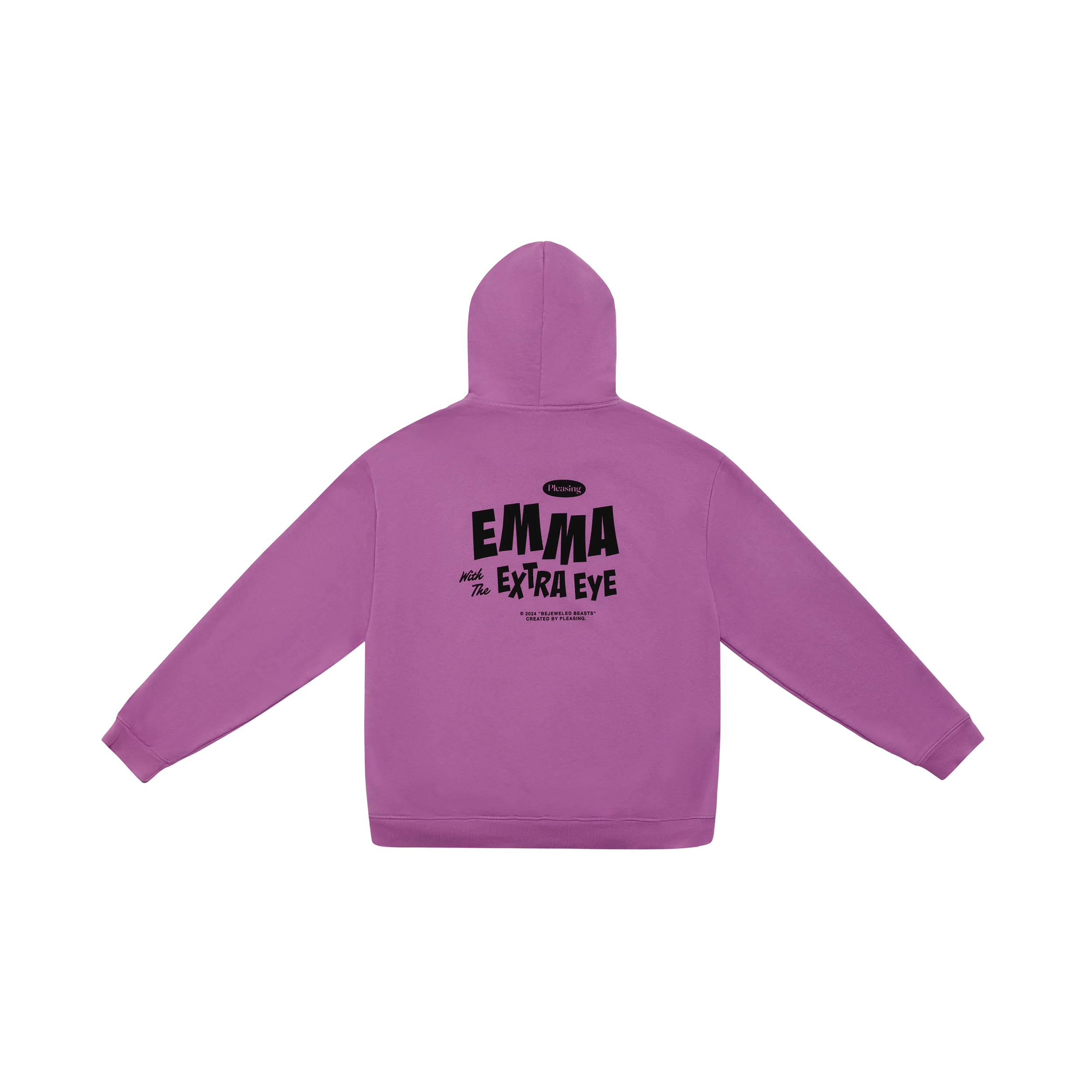 Emma with the Extra Eye Bejeweled Beasts Hoodie | Purple - Image 2